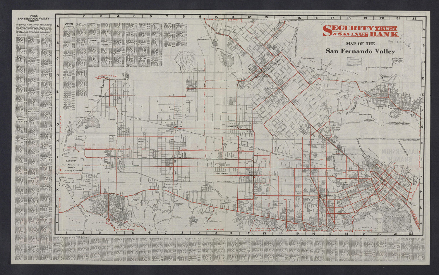 CA Drawer 108, Folder 19, Item 01 (Front) from Maps of California--regions Sand-San Fernando Valley 1850-1940 1800 by Relic Map Company