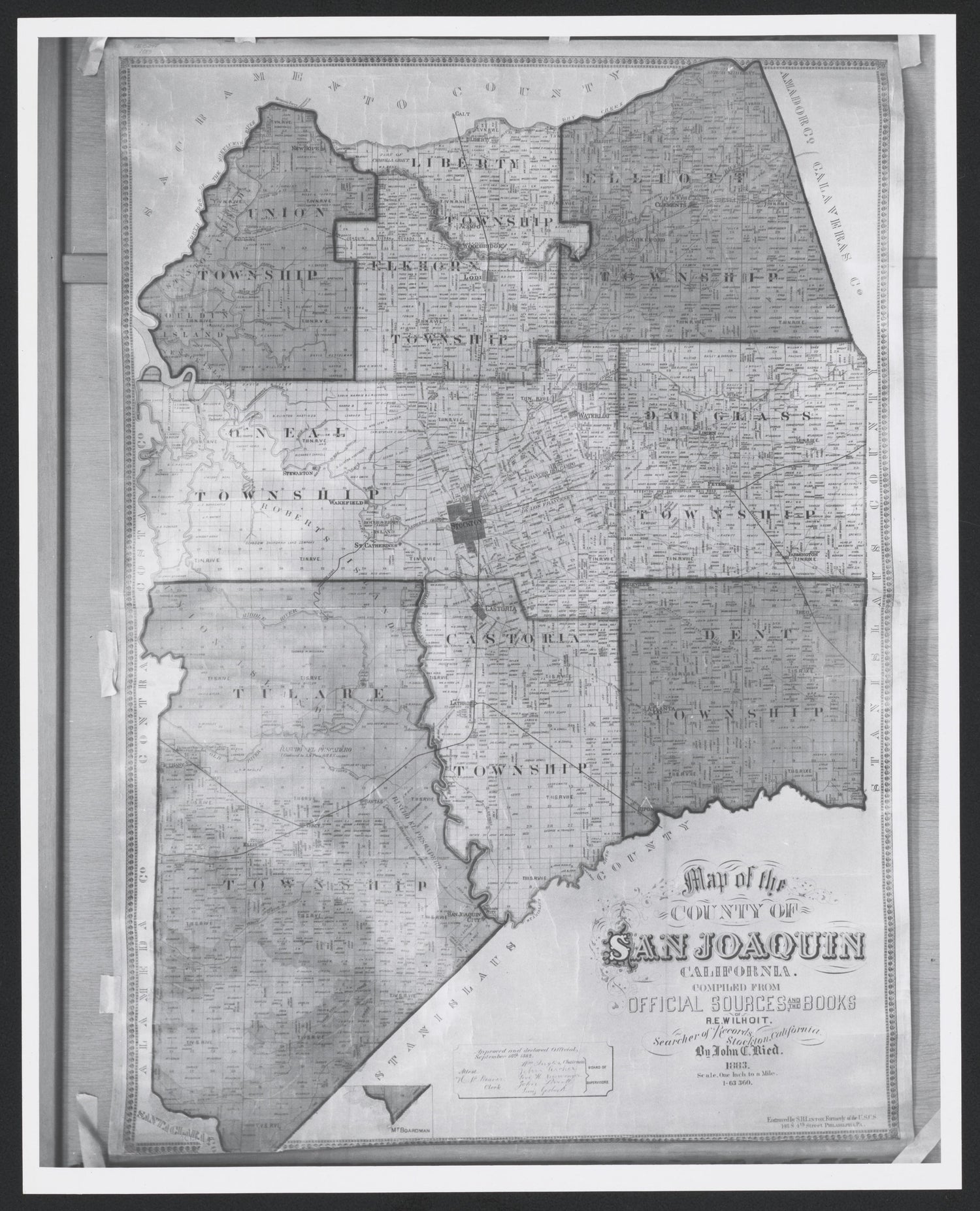 This old map of California, San Joaquin County,  was created by  in 1850