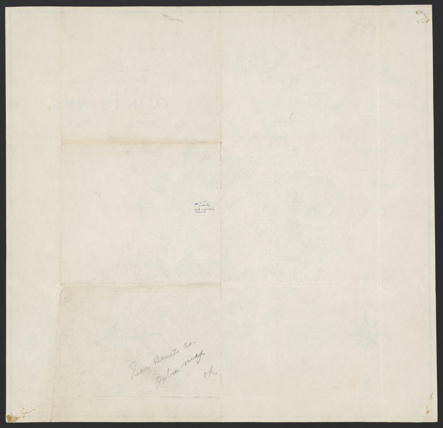 This old map of California, San Benito County, San Diego County,  was created by  in 1850|1874