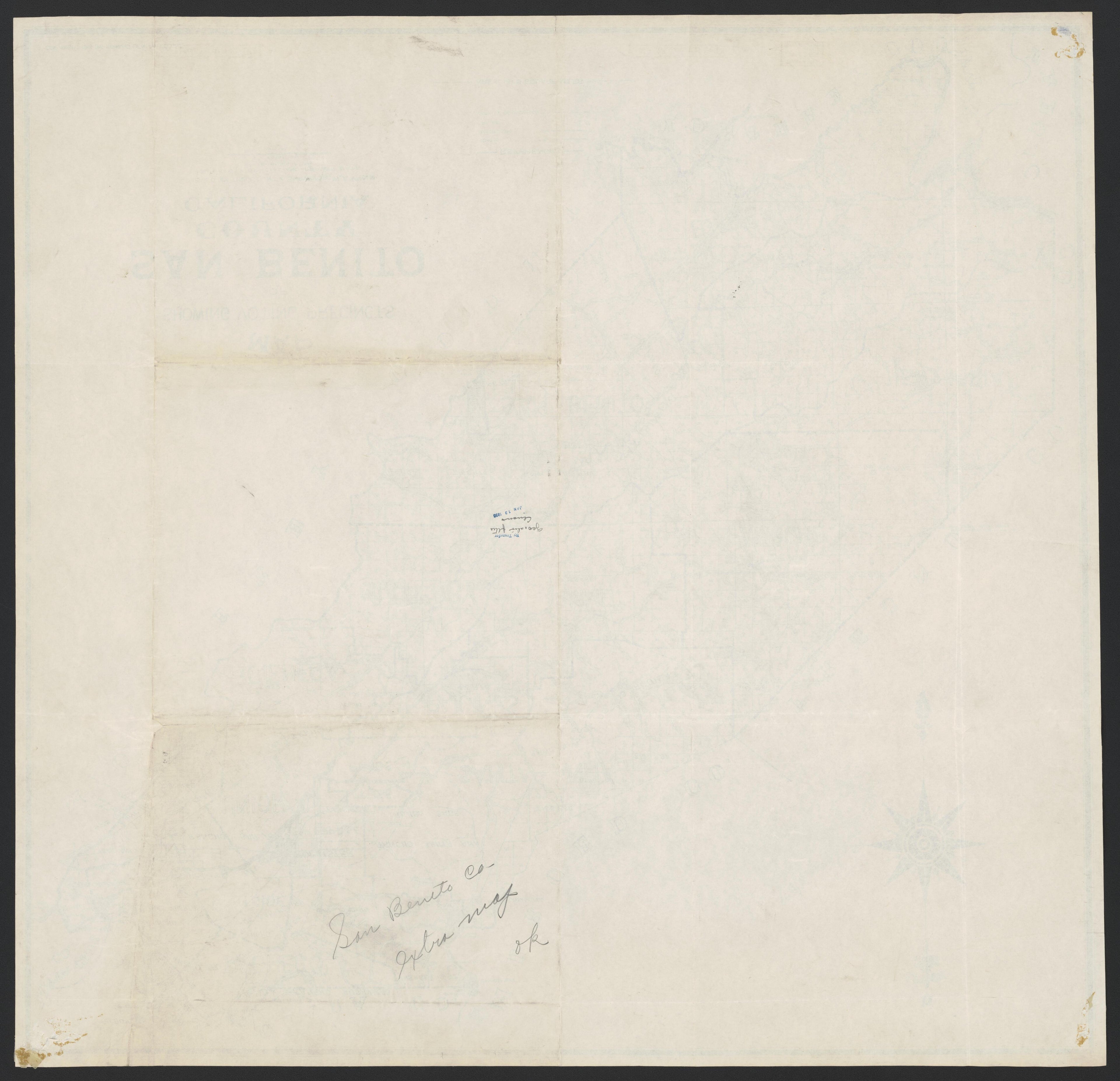 This old map of California, San Benito County, San Diego County,  was created by  in 1850|1874