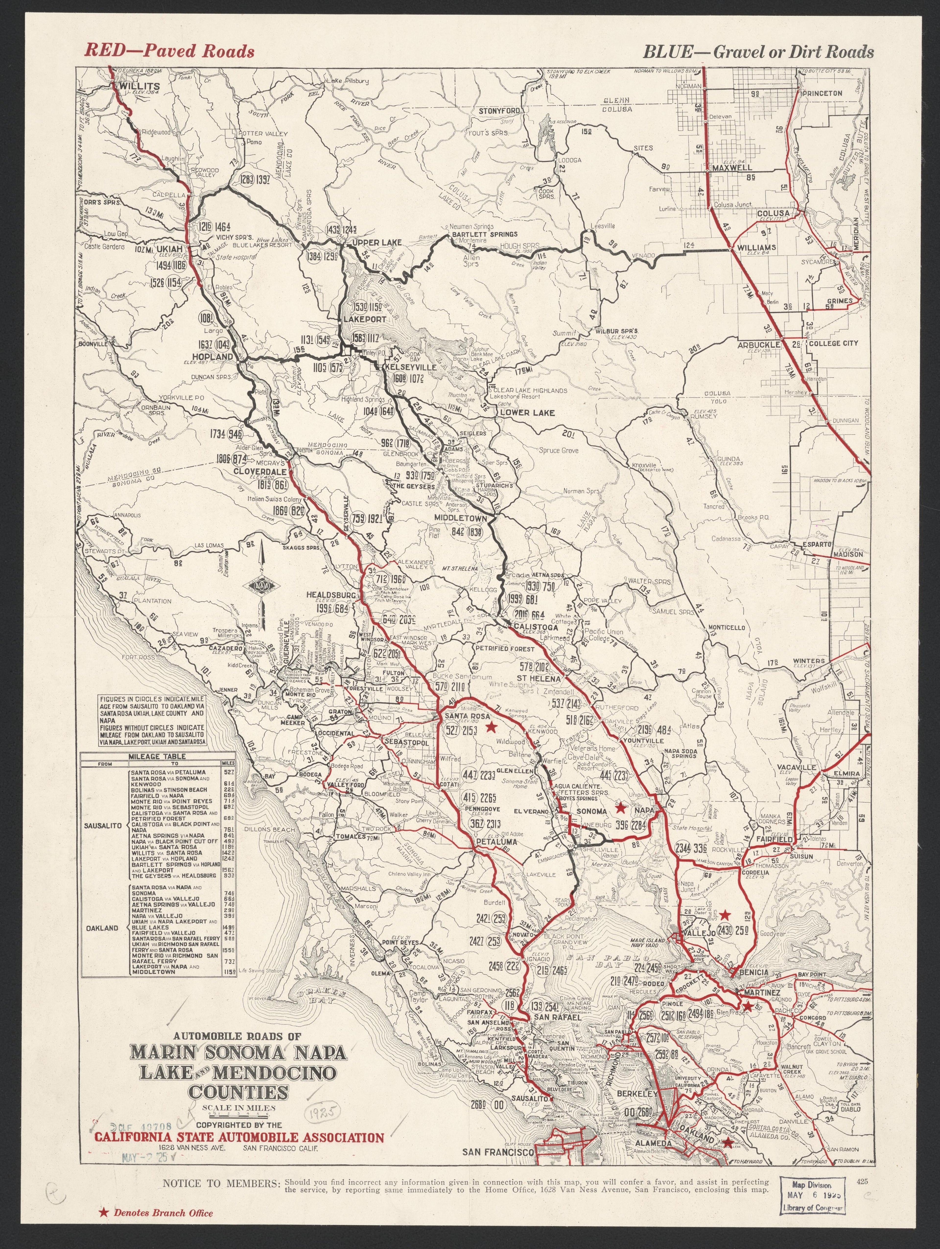 CA Drawer 161, Folder 10, Item 01 from Maps of California--counties Marin 1850-1939 by Relic Map Company