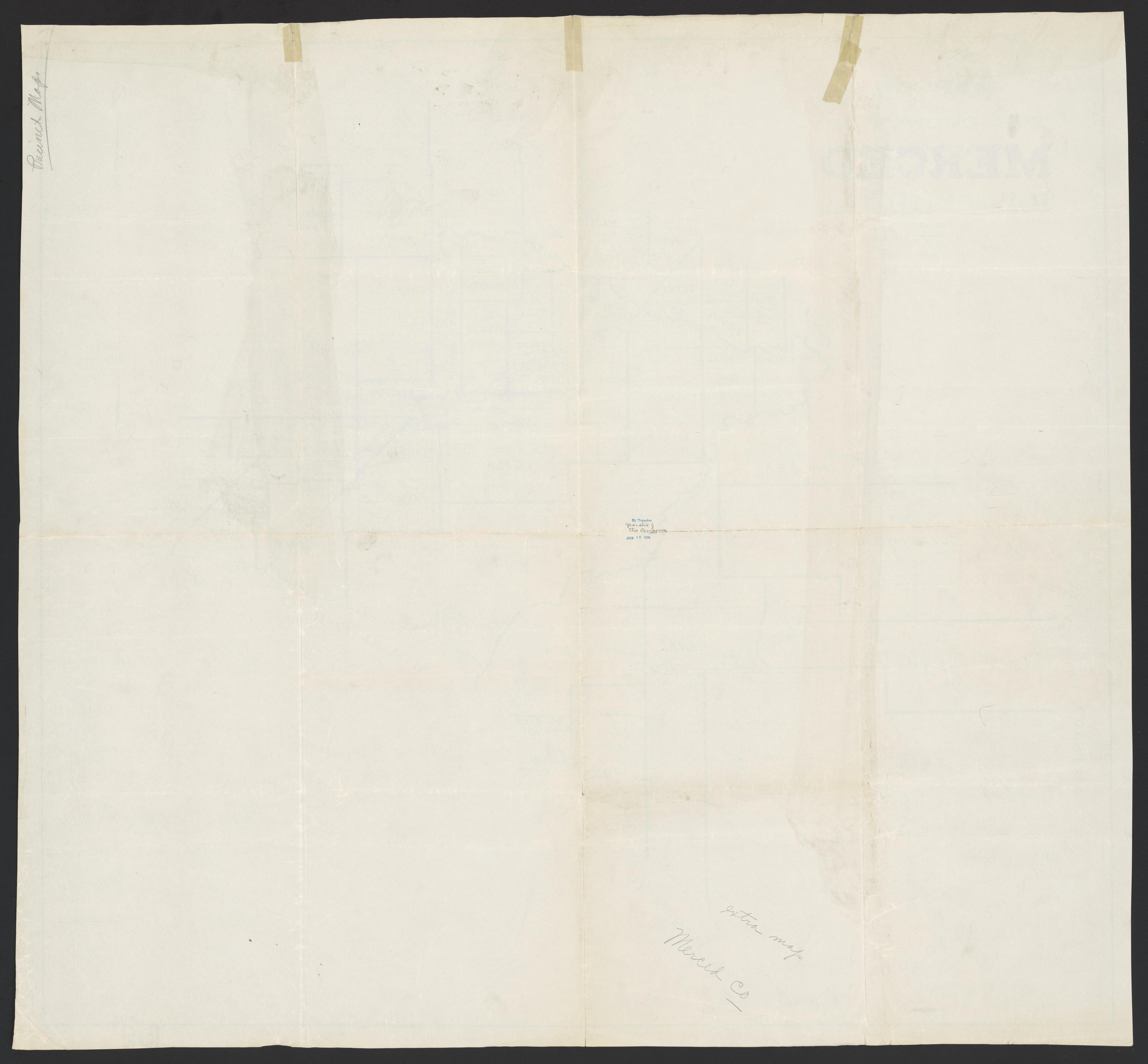 This old map of California, Merced County,  was created by  in 1855