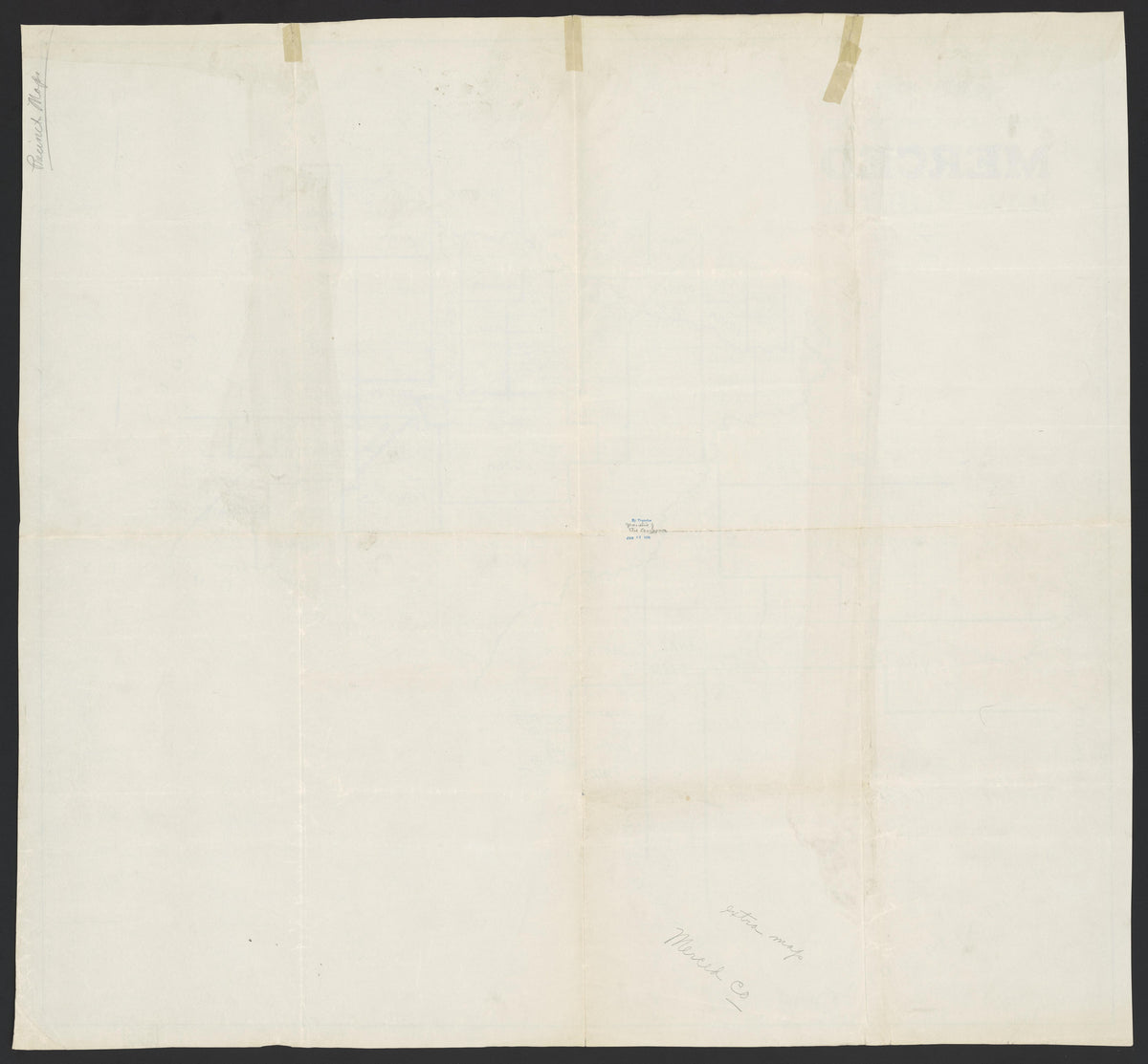 CA Drawer 165, Folder 07, Item 01 (Back) from Maps of California--counties Merced 1855 by Relic Map Company