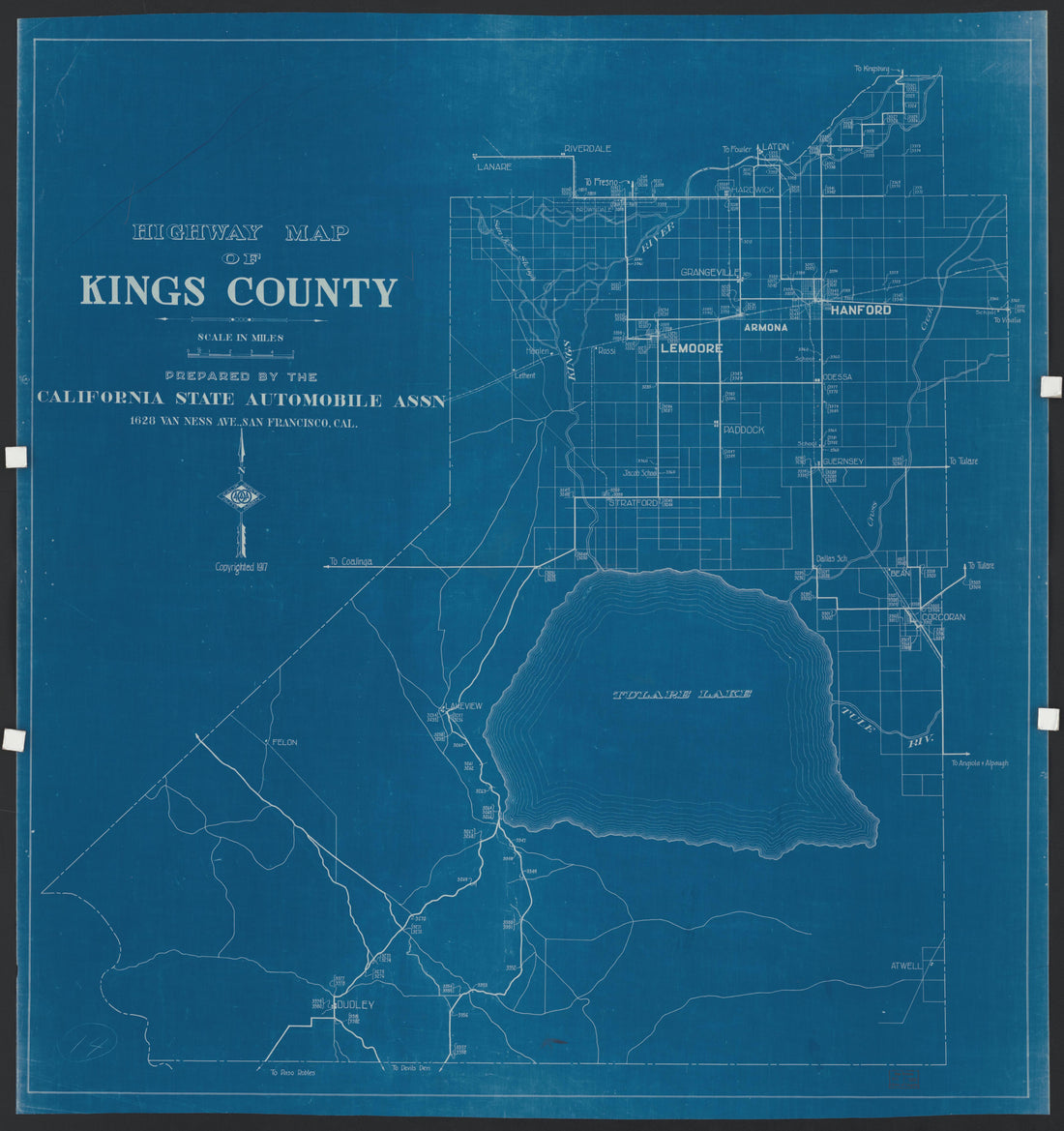 This old map of California, Kings County,  was created by  in 1893