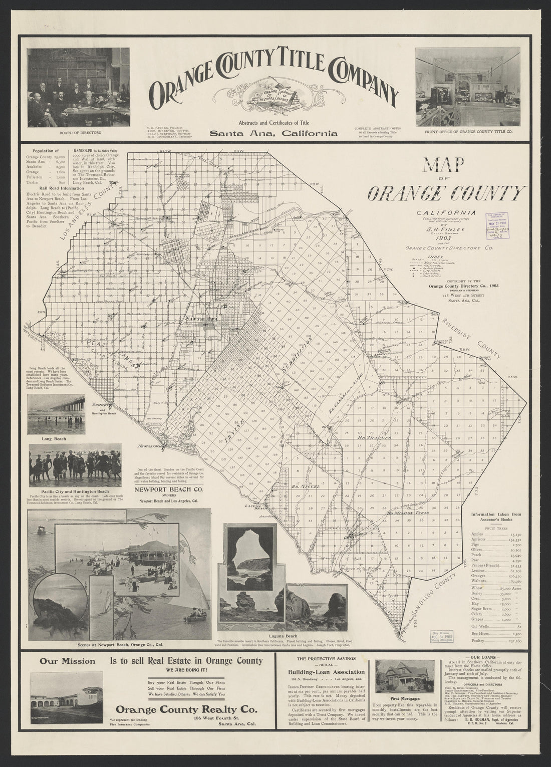 This old map of California, Orange County,  was created by  in 1889