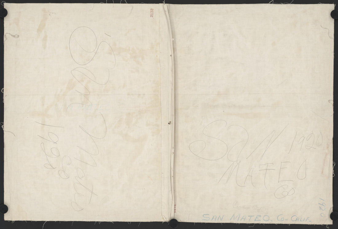 This old map of California, San Mateo County,  was created by  in 1856