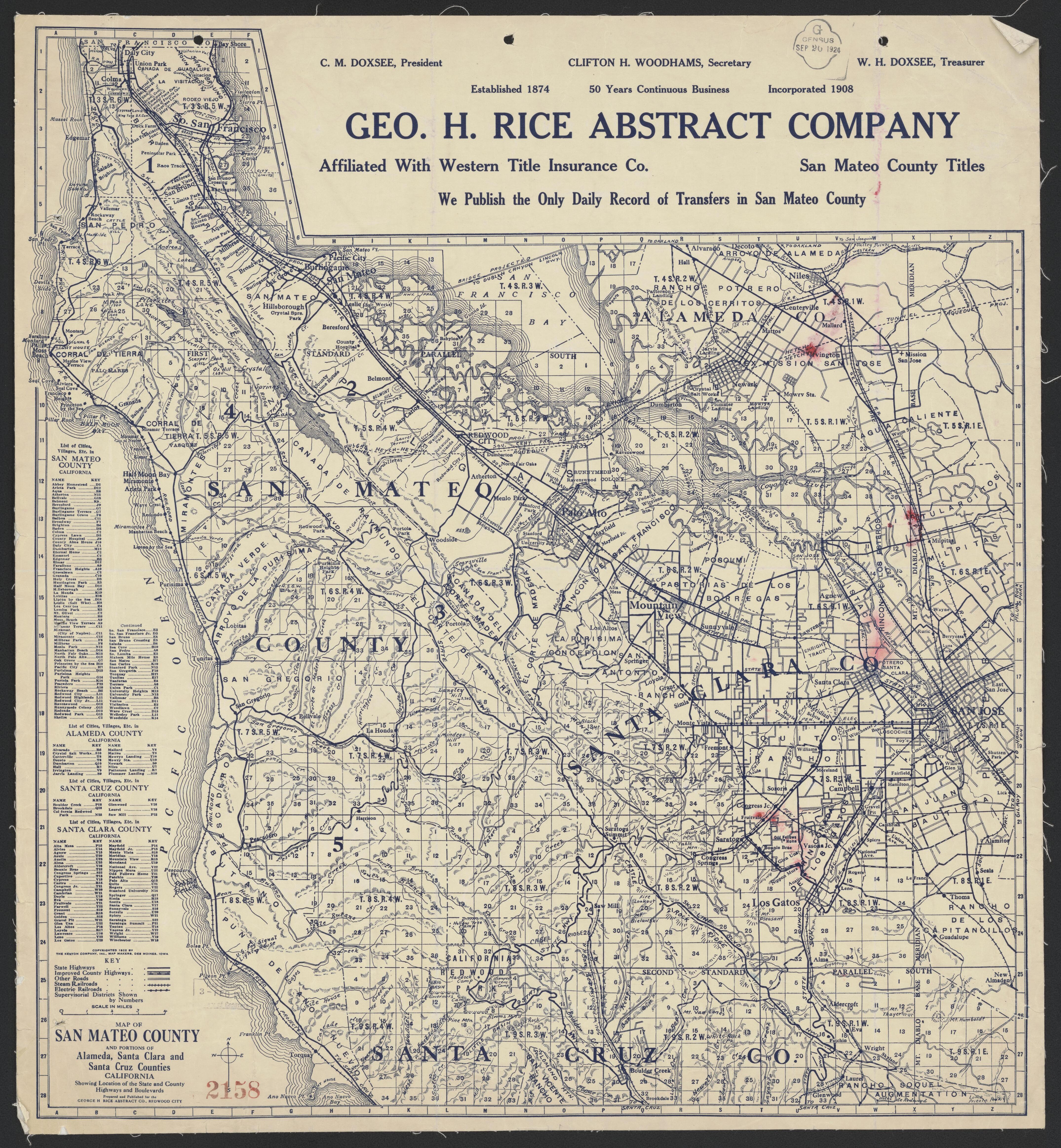 This old map of California, San Mateo County,  was created by  in 1856