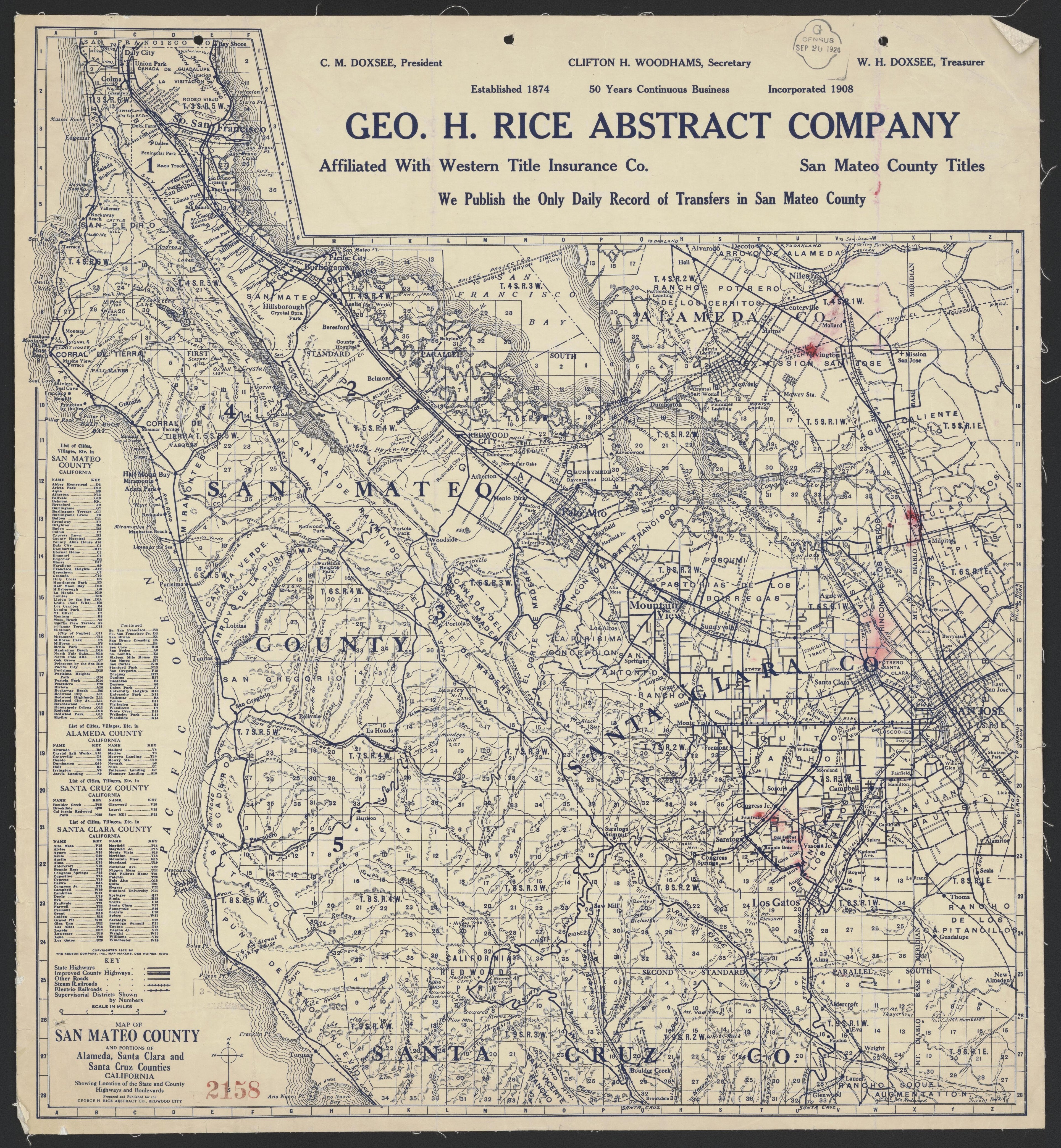This old map of California, San Mateo County,  was created by  in 1856
