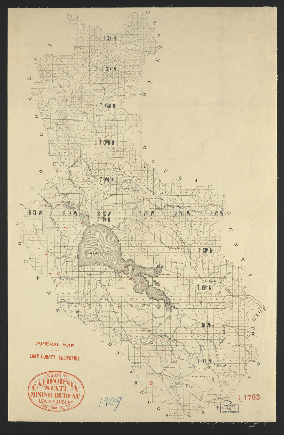 This old map of California, Lake County, Lassen County,  was created by  in 1861