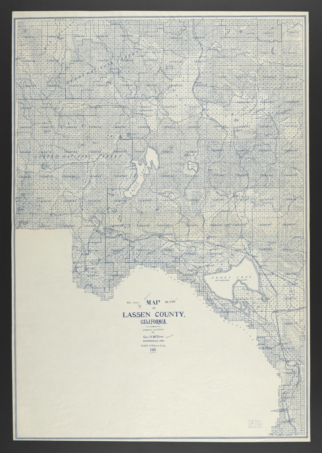 This old map of California, Lake County, Lassen County,  was created by  in 1861