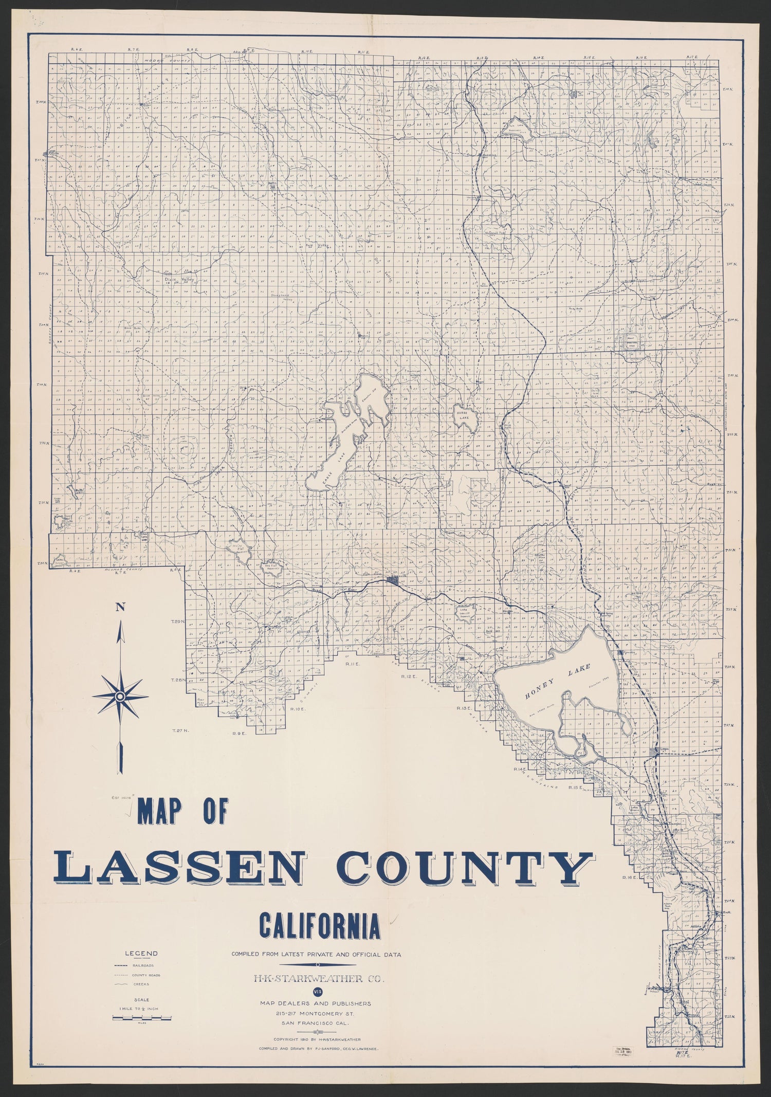 CA Drawer 149, Folder 17, Item 01 (Front) from Maps of California--counties Lake-Lassen to 1937 1861 by Relic Map Company
