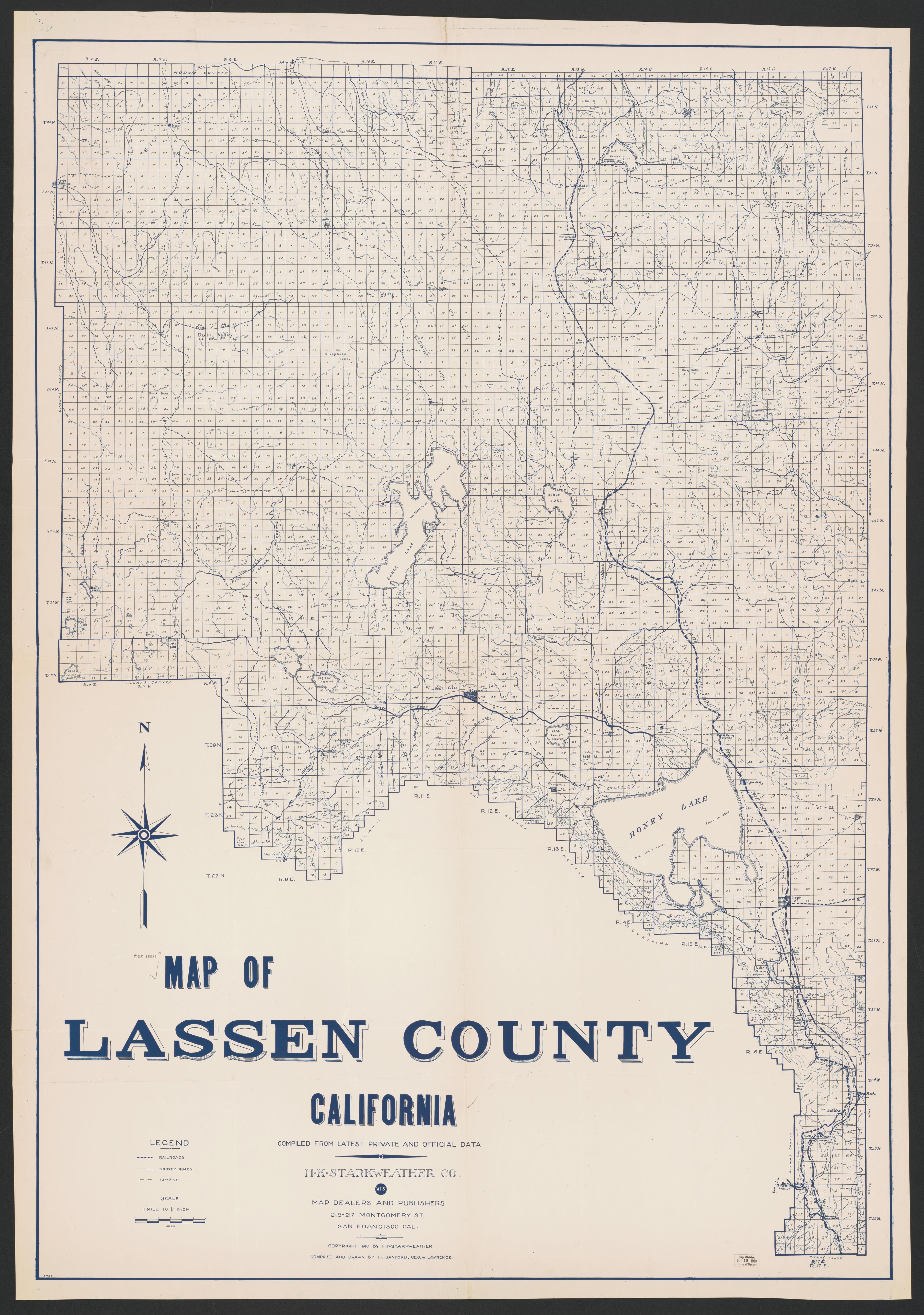CA Drawer 149, Folder 17, Item 01 (Front) from Maps of California--counties Lake-Lassen to 1937 1861 by Relic Map Company