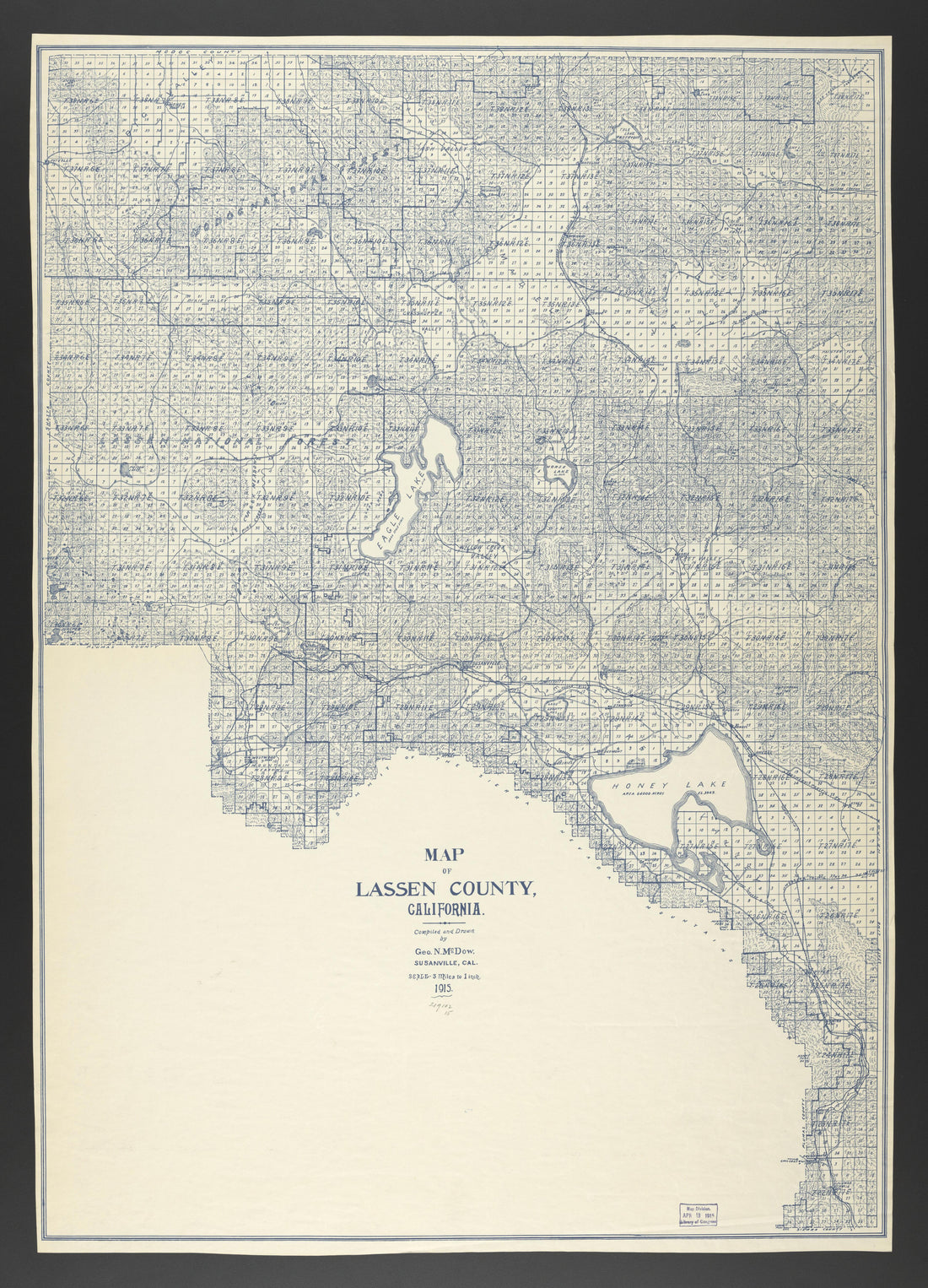 This old map of California, Lake County, Lassen County,  was created by  in 1861