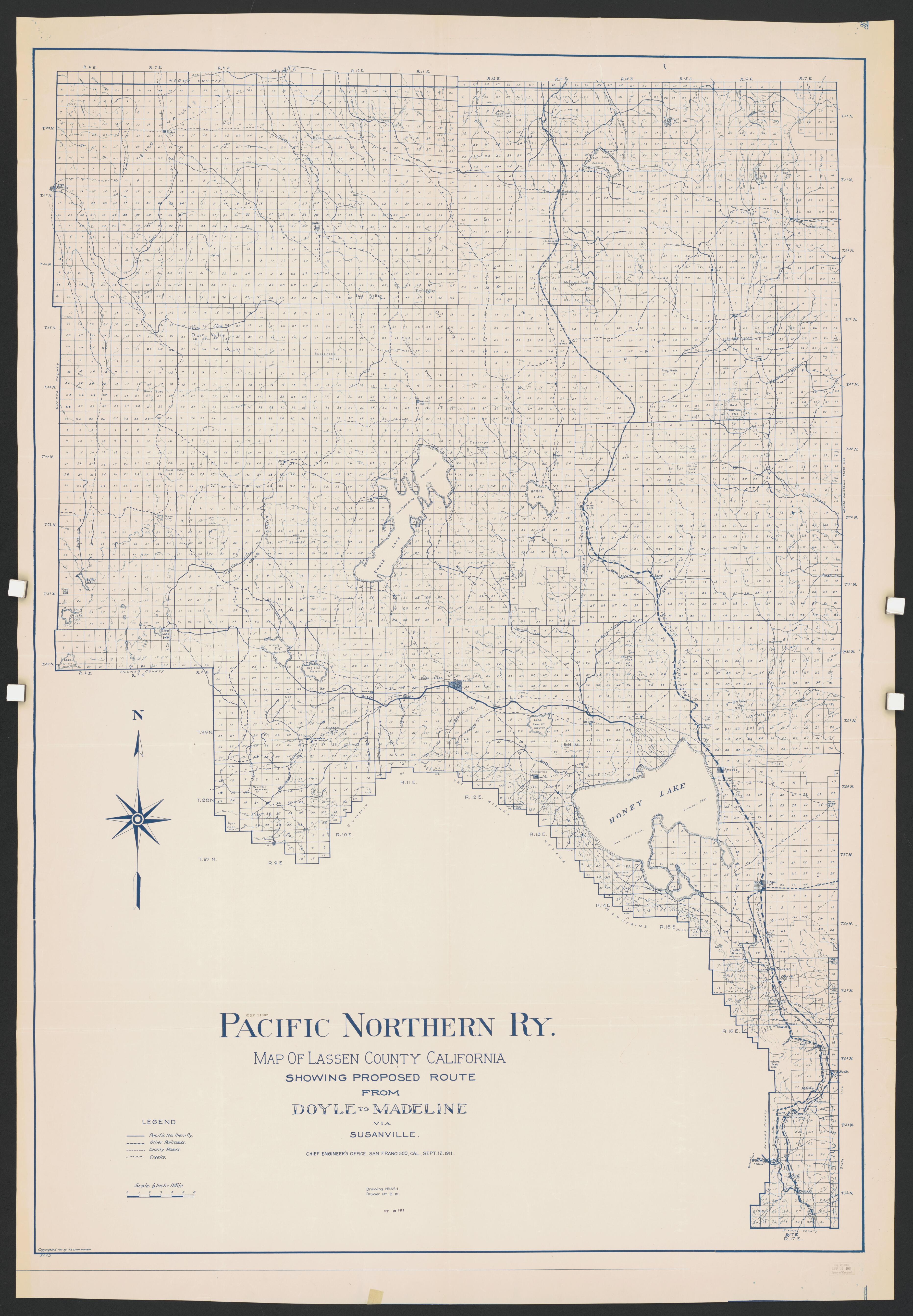 CA Drawer 149, Folder 18, Item 01 from Maps of California--counties Lake-Lassen to 1937 1861 by Relic Map Company