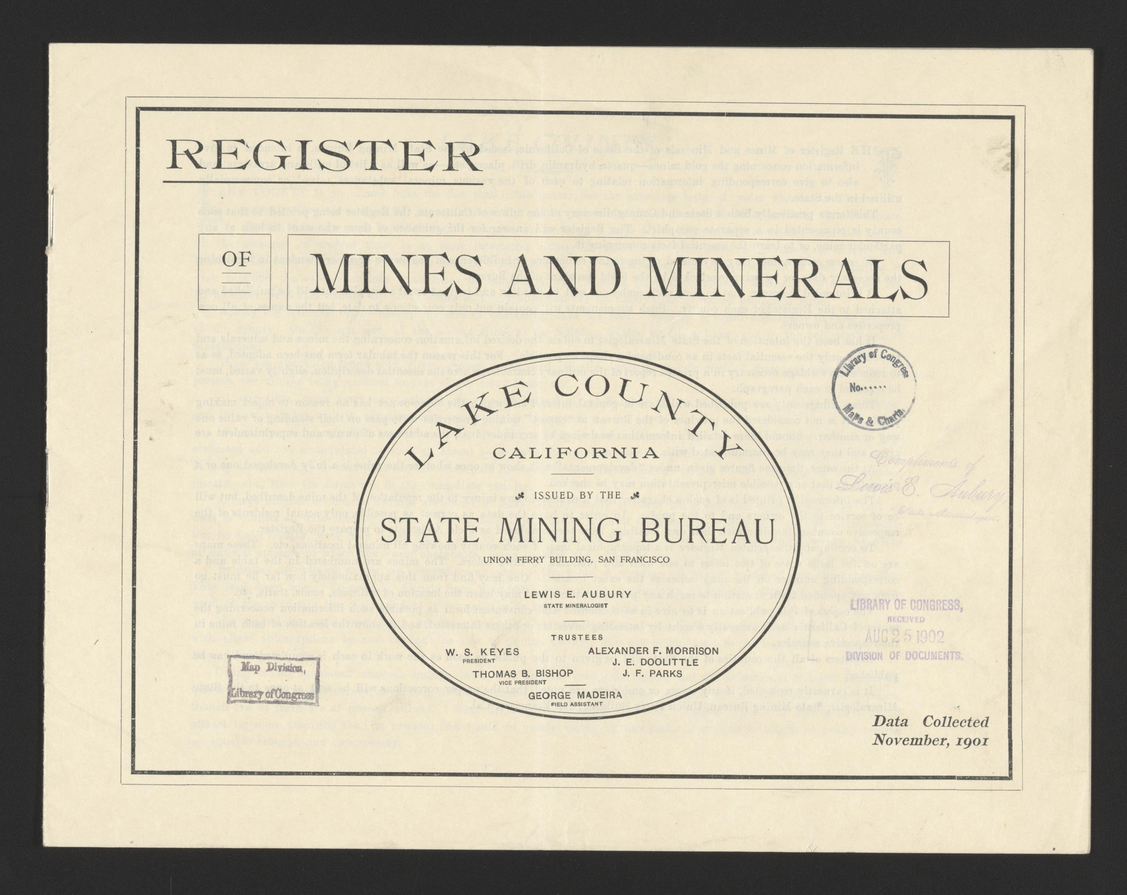 This old map of California, Lake County, Lassen County,  was created by  in 1861