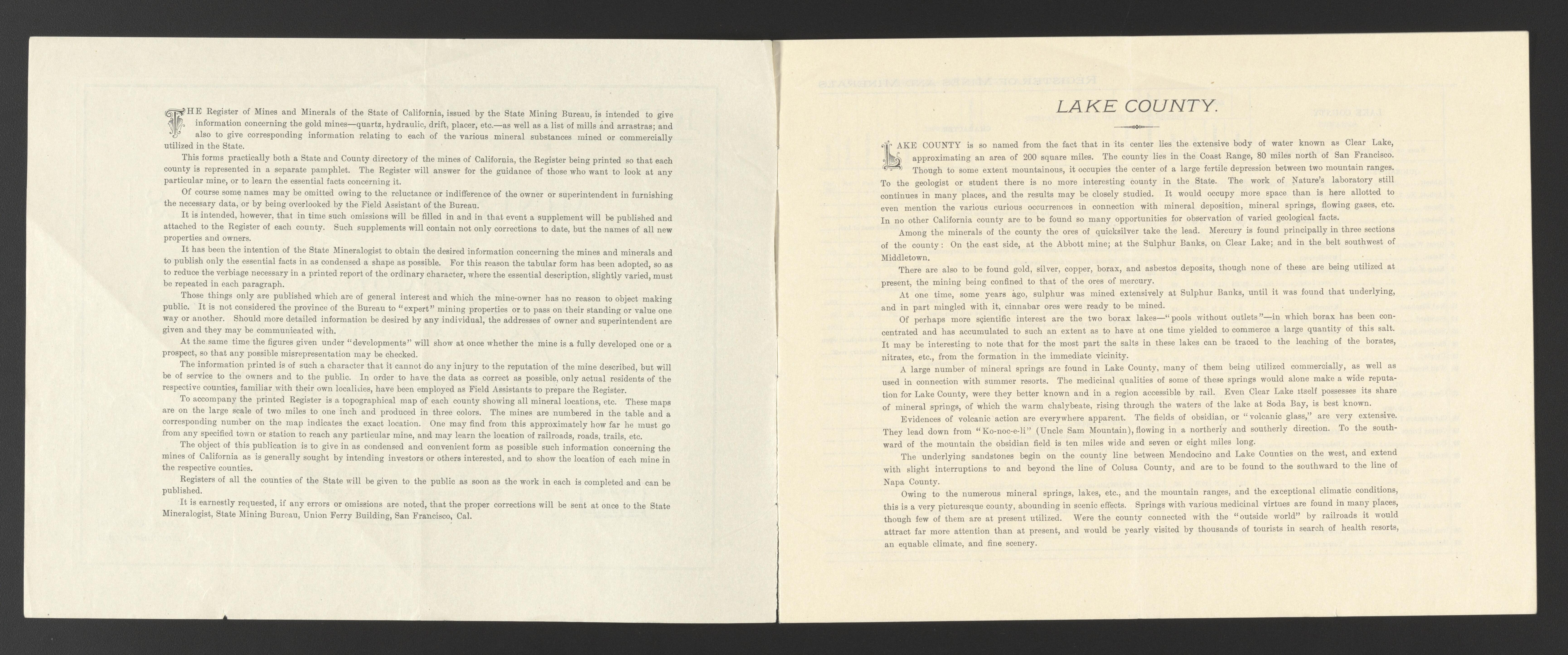 This old map of California, Lake County, Lassen County,  was created by  in 1861