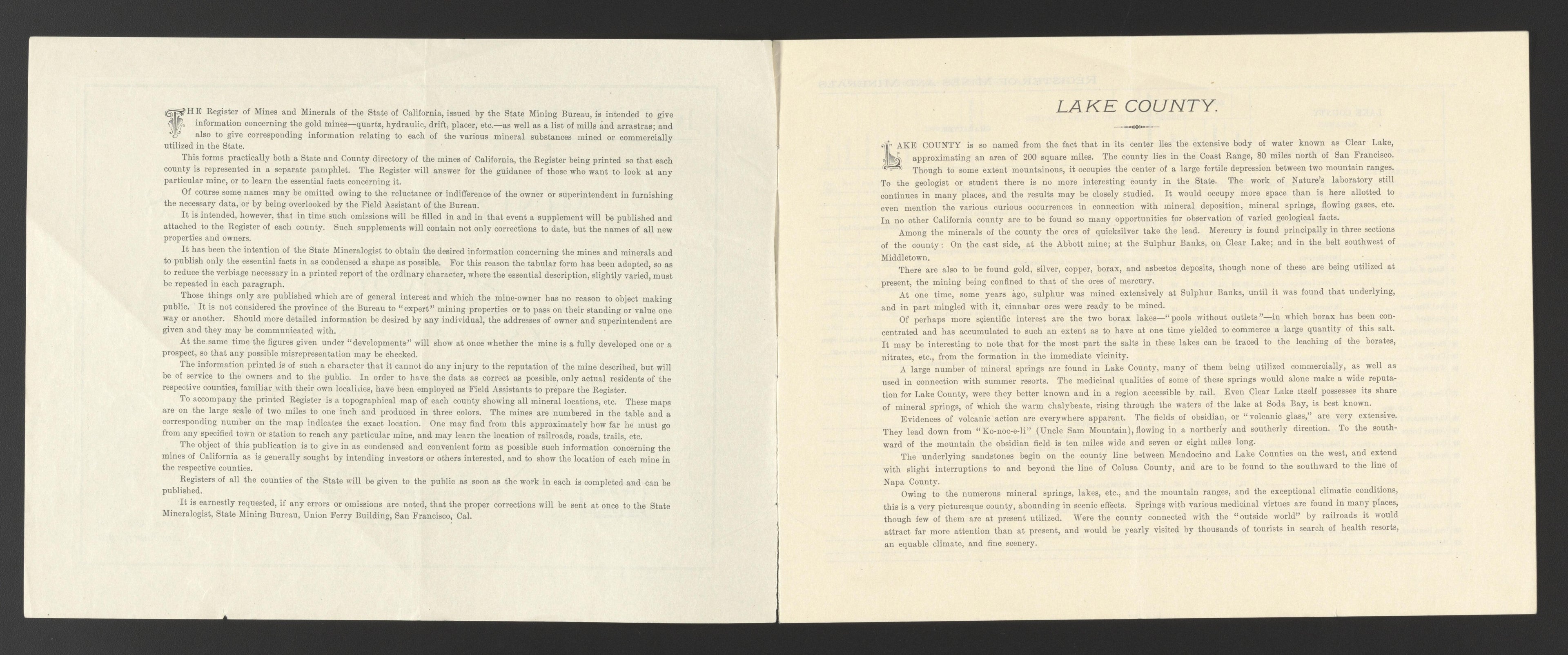 This old map of California, Lake County, Lassen County,  was created by  in 1861