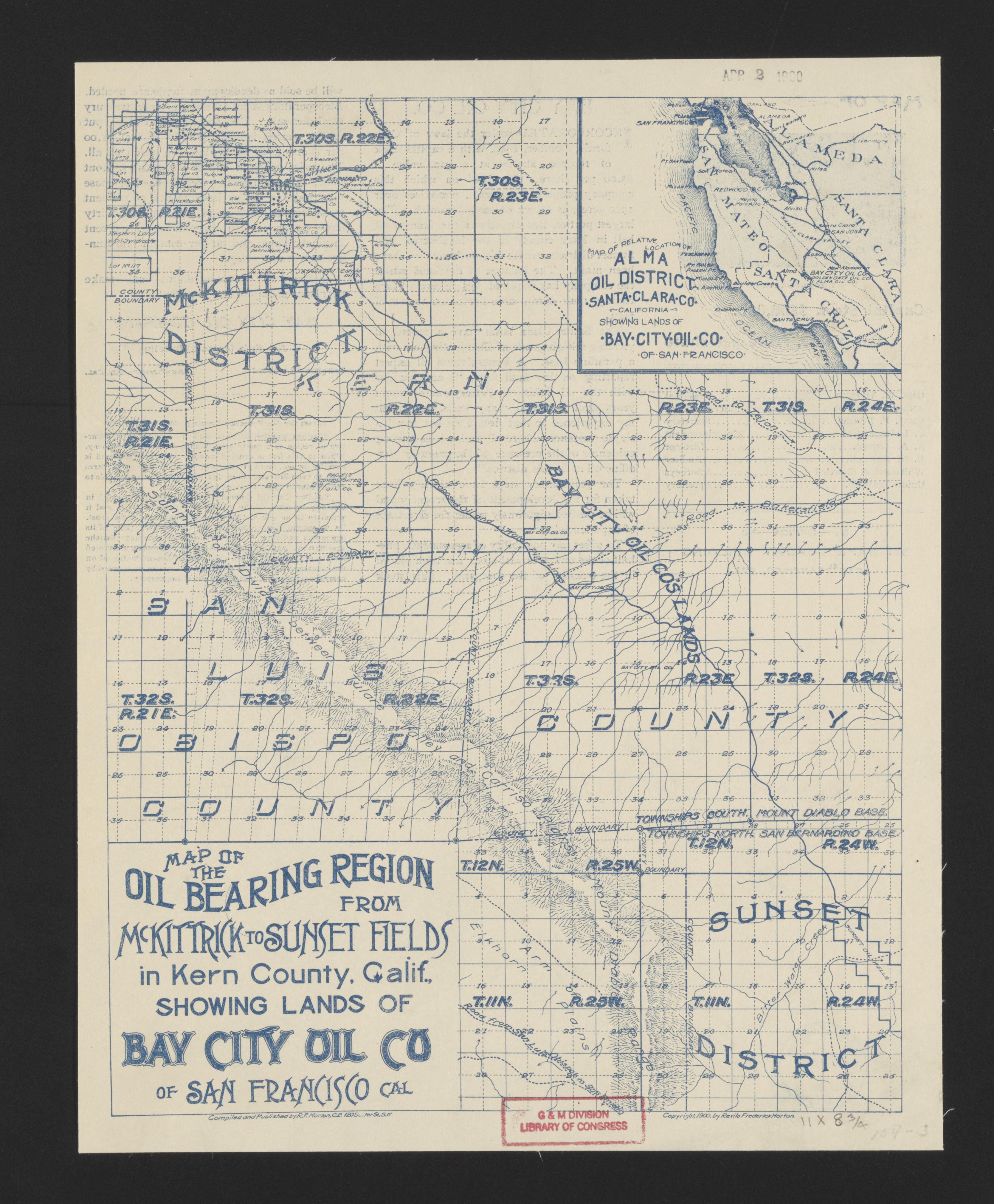 This old map of California, Inyo County, Kern County,  was created by  in 1866