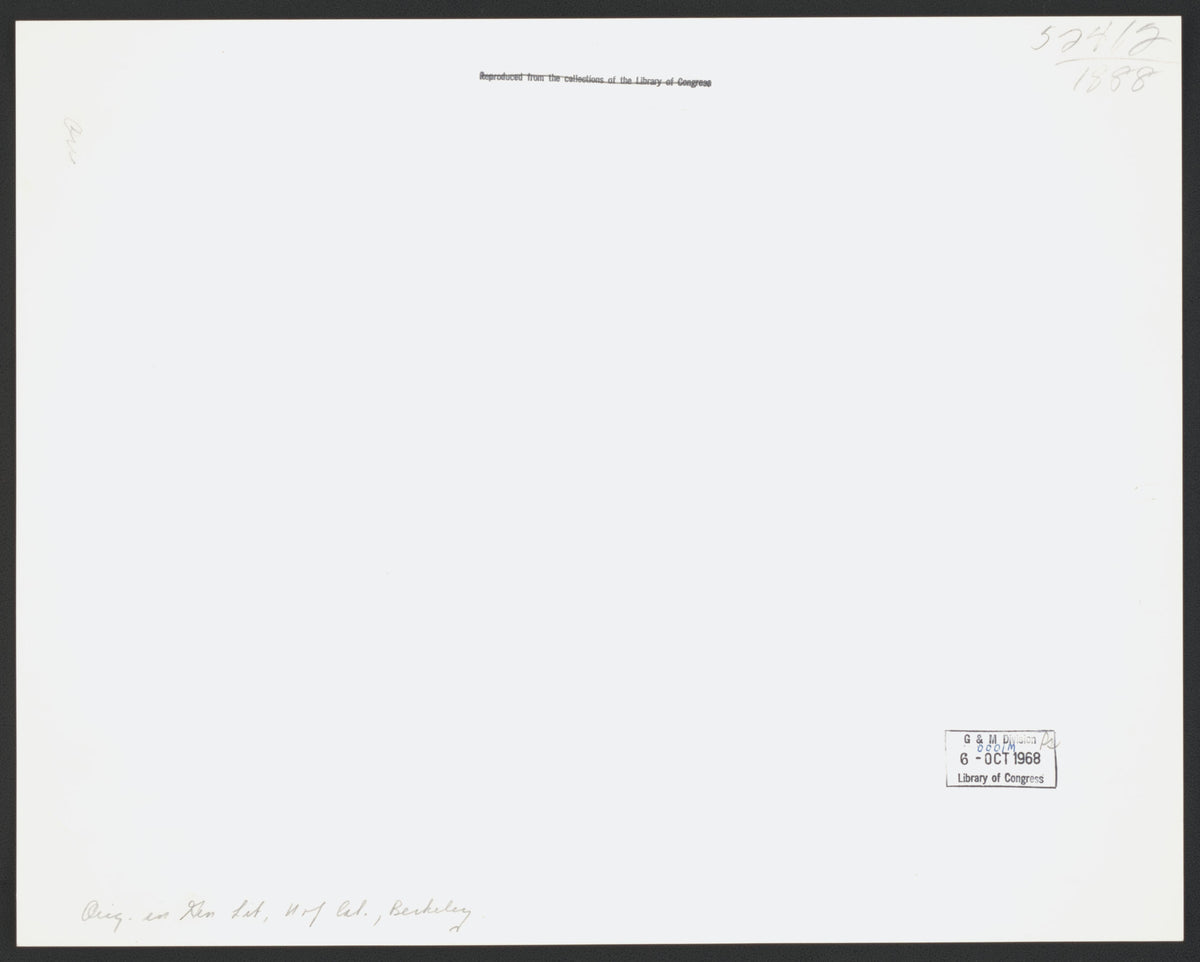 CA Drawer 144, Folder 08, Item 01 (Back) from Maps of California--counties Inyo 1939-1970--Kern 1901 1866 by Relic Map Company