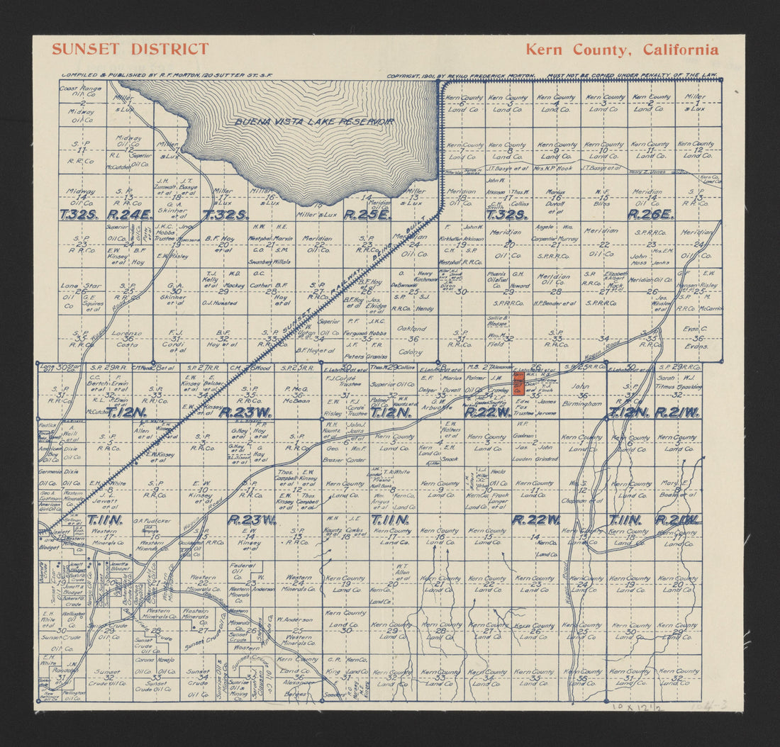 This old map of California, Inyo County, Kern County,  was created by  in 1866