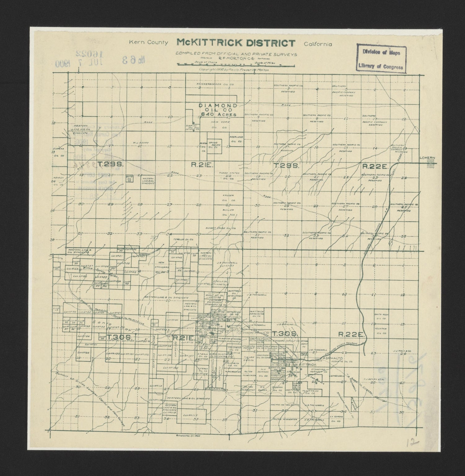 This old map of California, Inyo County, Kern County,  was created by  in 1866