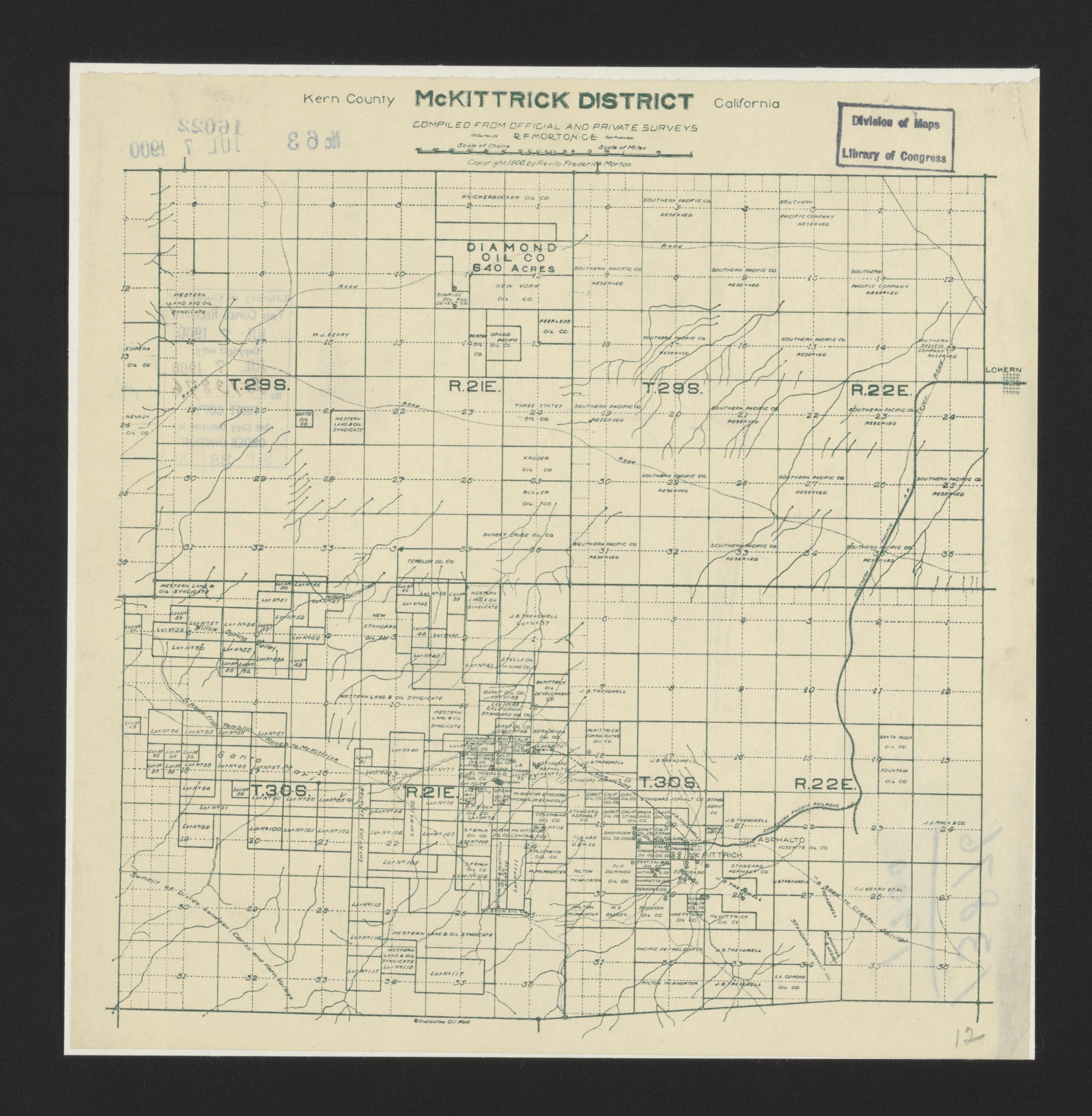This old map of California, Inyo County, Kern County,  was created by  in 1866