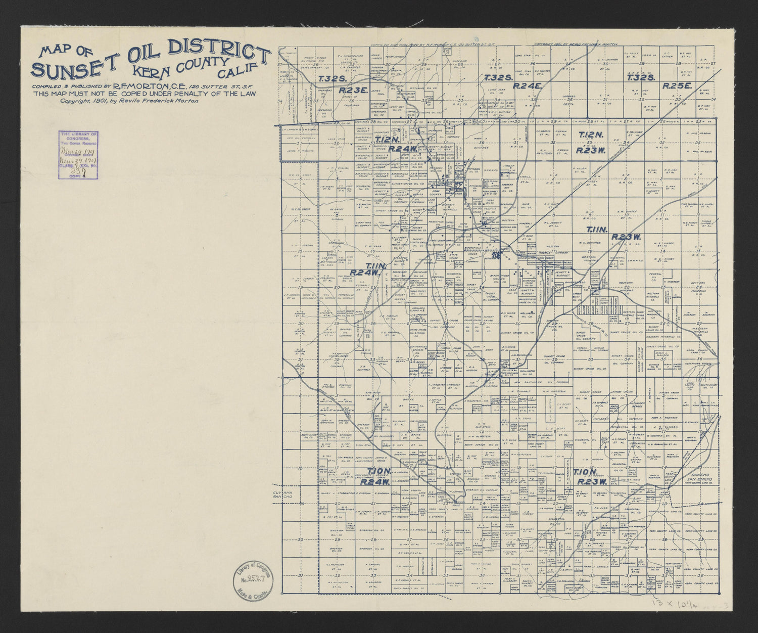 This old map of California, Inyo County, Kern County,  was created by  in 1866