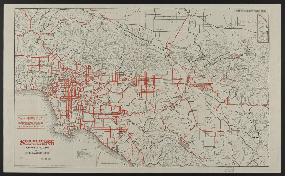 This old map of California, Los Angeles County,  was created by  in 1923