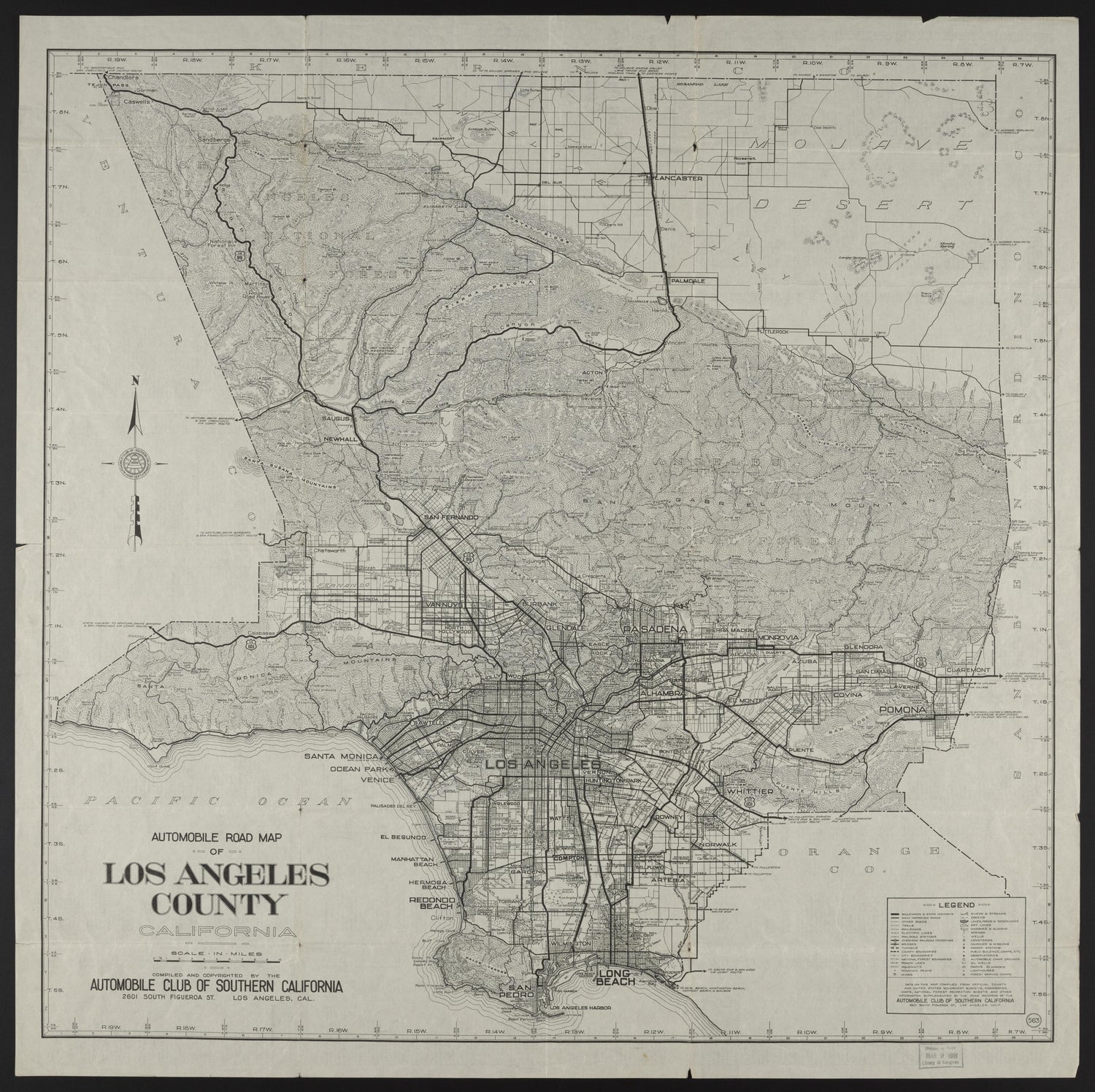 CA Drawer 153, Folder 12, Item 02 (Front) from Maps of California--counties Los Angeles 1923-1929 by Relic Map Company