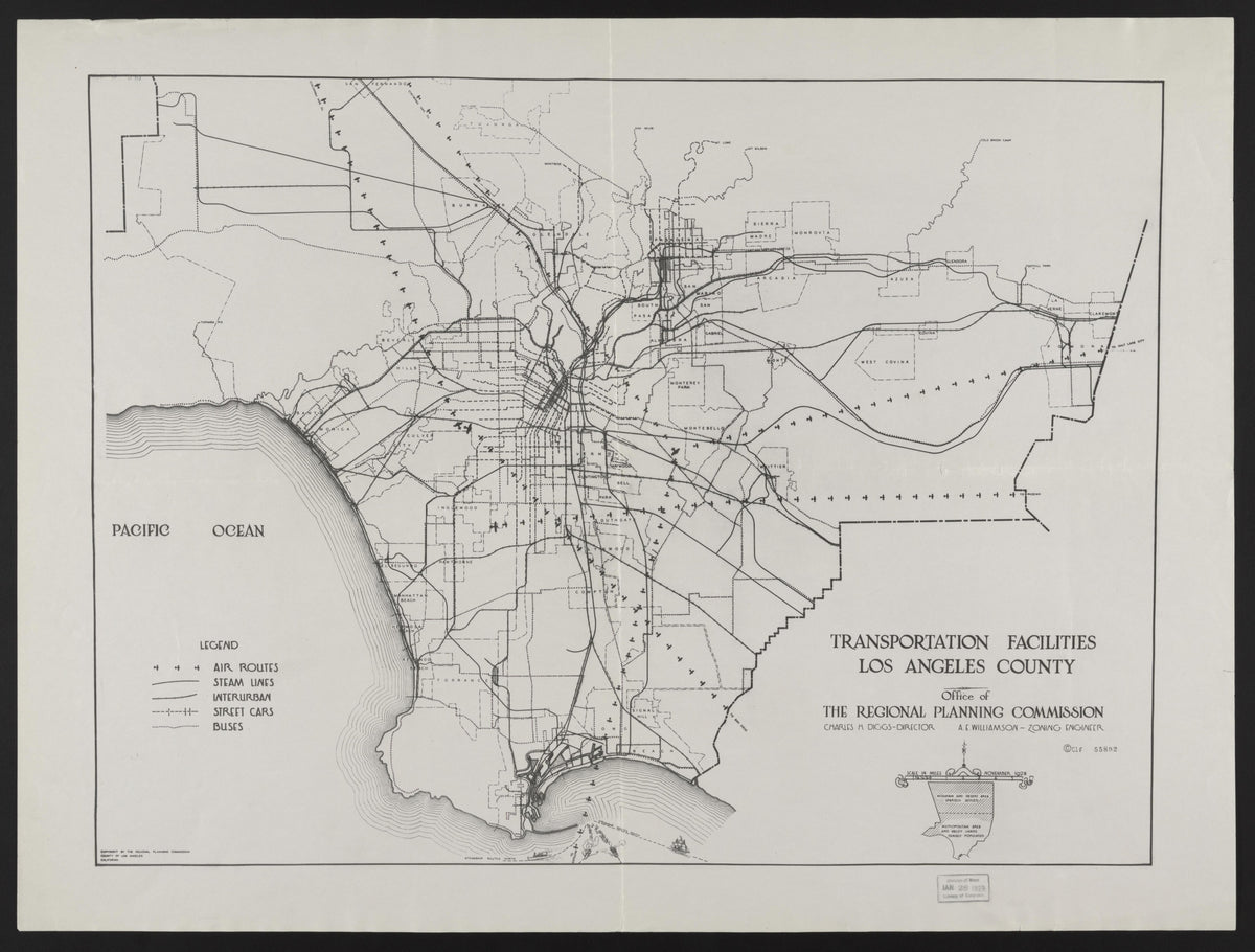 CA Drawer 153, Folder 20, Item 01 from Maps of California--counties Los Angeles 1923-1929 by Relic Map Company