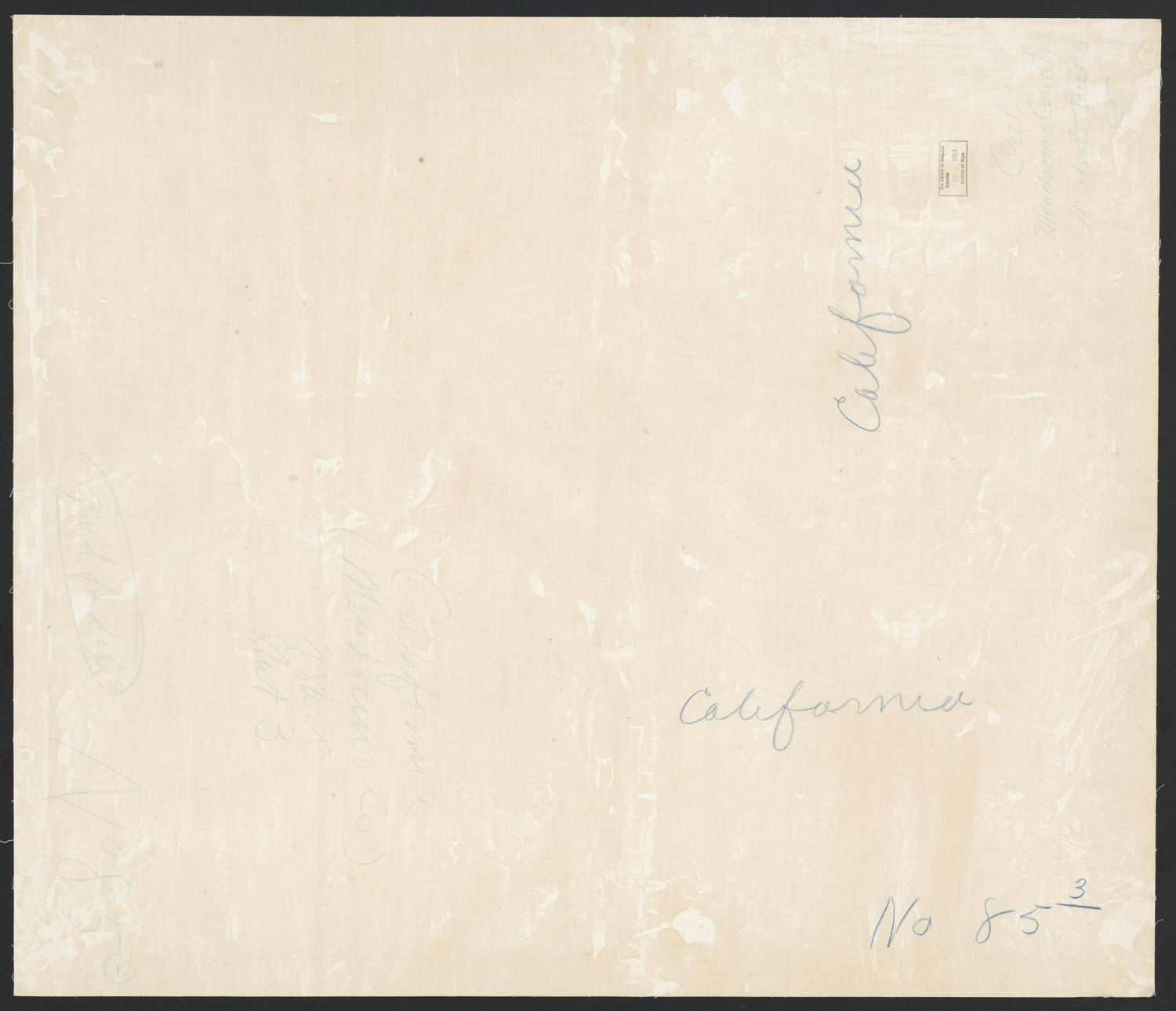 CA Drawer 163, Folder 13, Item 02 (Back) from Maps of California--counties Mariposa-Mendocino to 1937 1850 by Relic Map Company