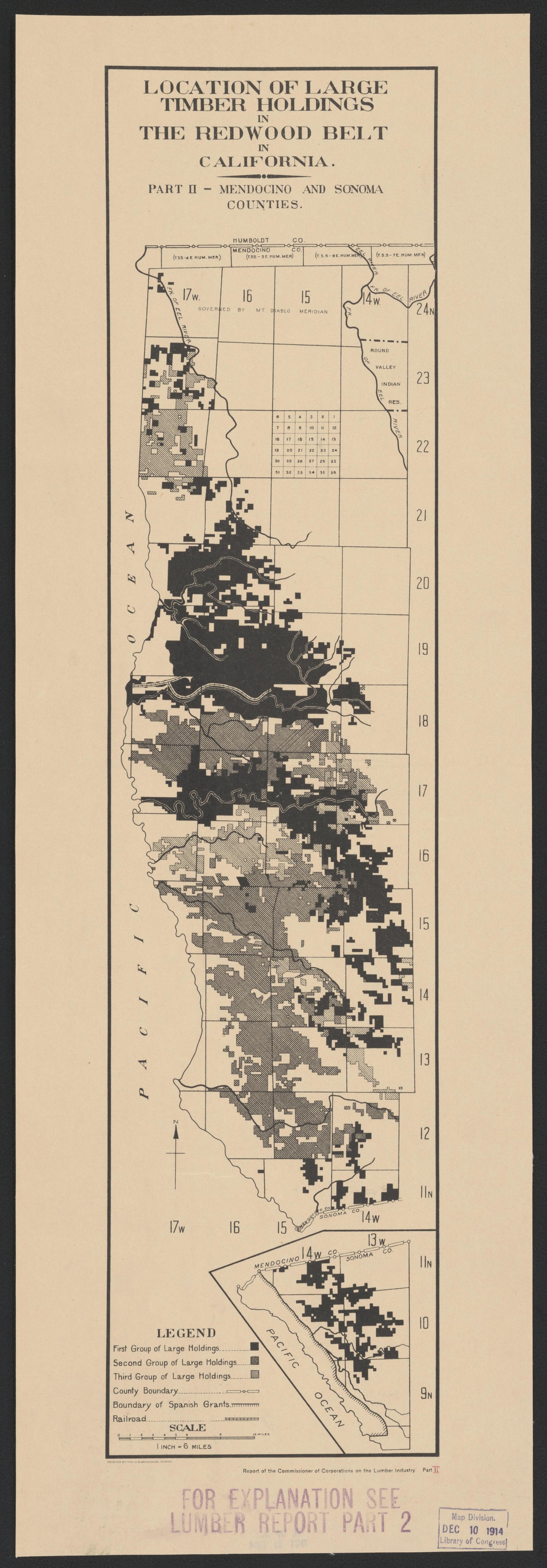 CA Drawer 163, Folder 19, Item 01 from Maps of California--counties Mariposa-Mendocino to 1937 1850 by Relic Map Company