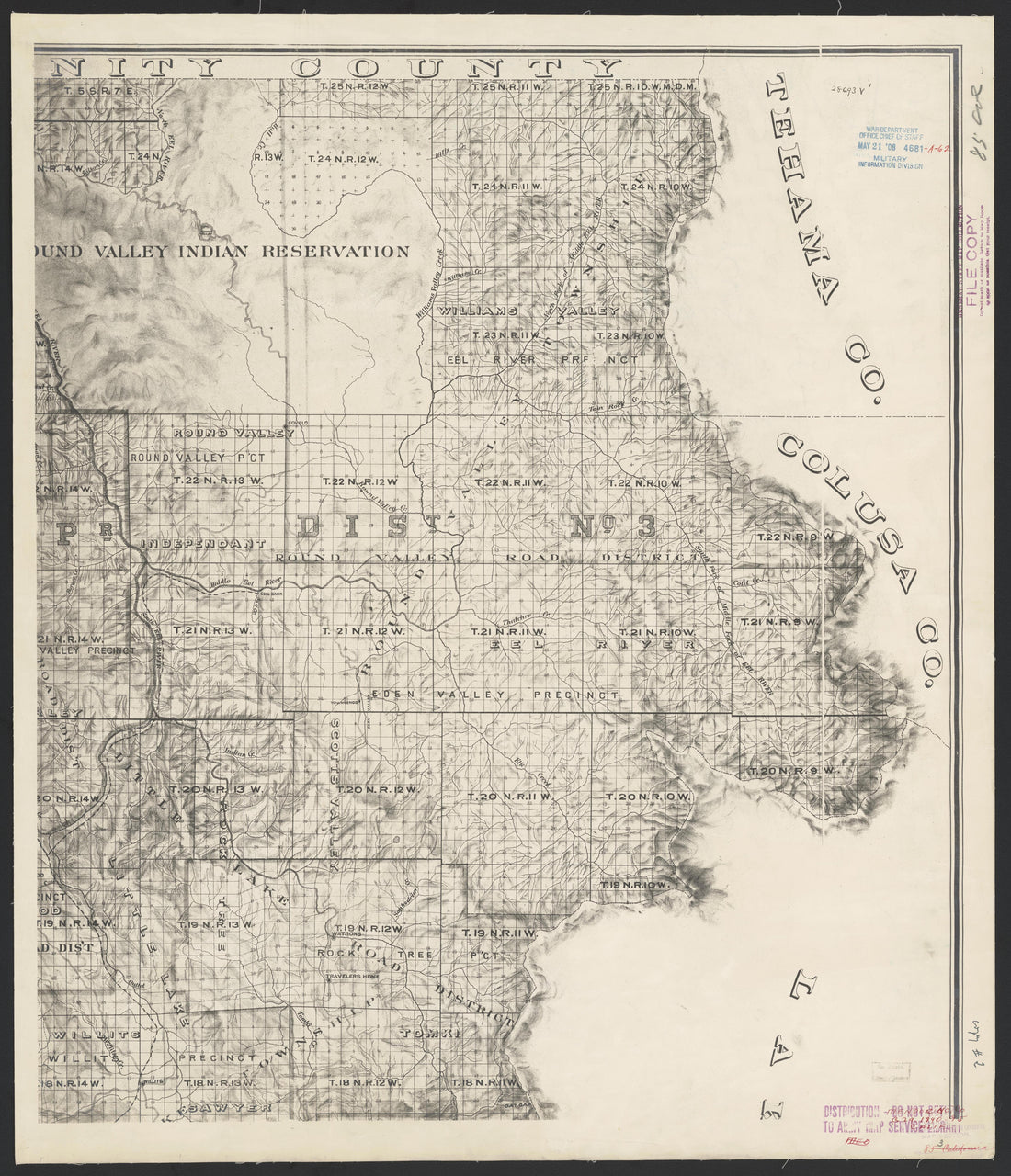 CA Drawer 163, Folder 13, Item 02 (Front) from Maps of California--counties Mariposa-Mendocino to 1937 1850 by Relic Map Company