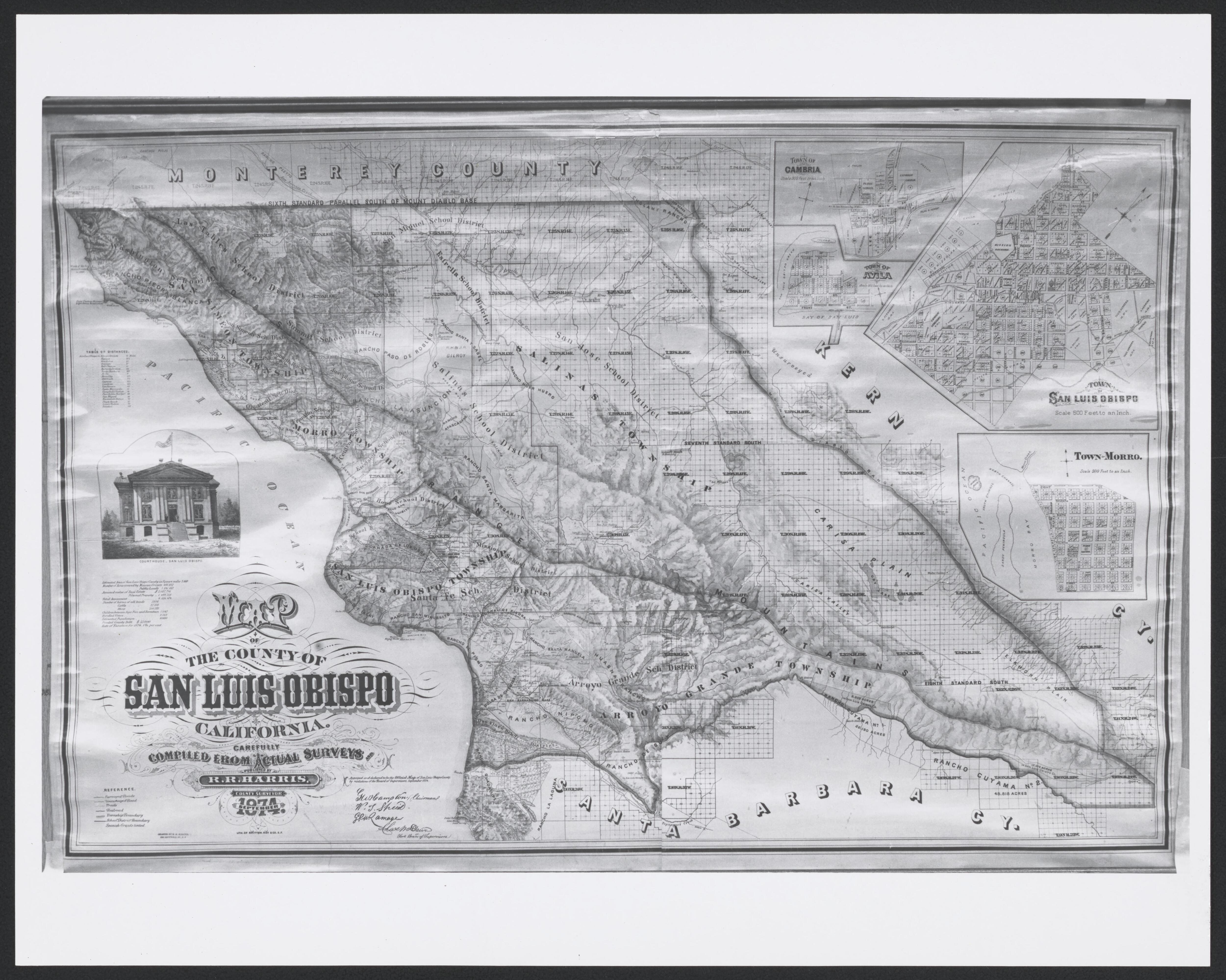 CA Drawer 190, Folder 01, Item 01 (Front) from Maps of California--counties San Luis Obispo to 1938 1850 by Relic Map Company