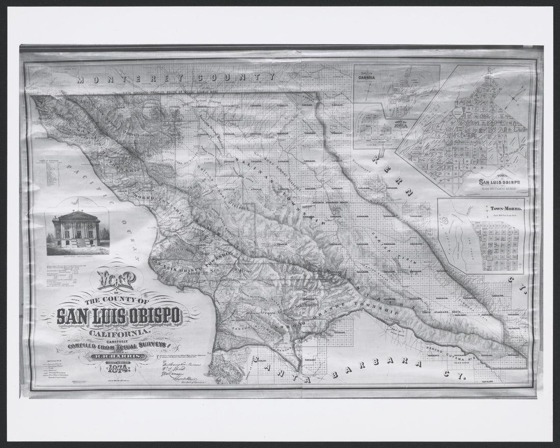 This old map of California, San Luis Obispo County,  was created by  in 1850