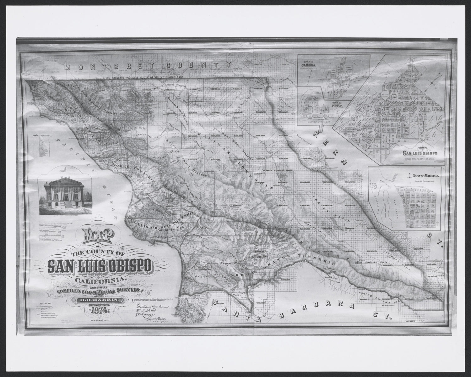 CA Drawer 190, Folder 01, Item 01 (Front) from Maps of California--counties San Luis Obispo to 1938 1850 by Relic Map Company