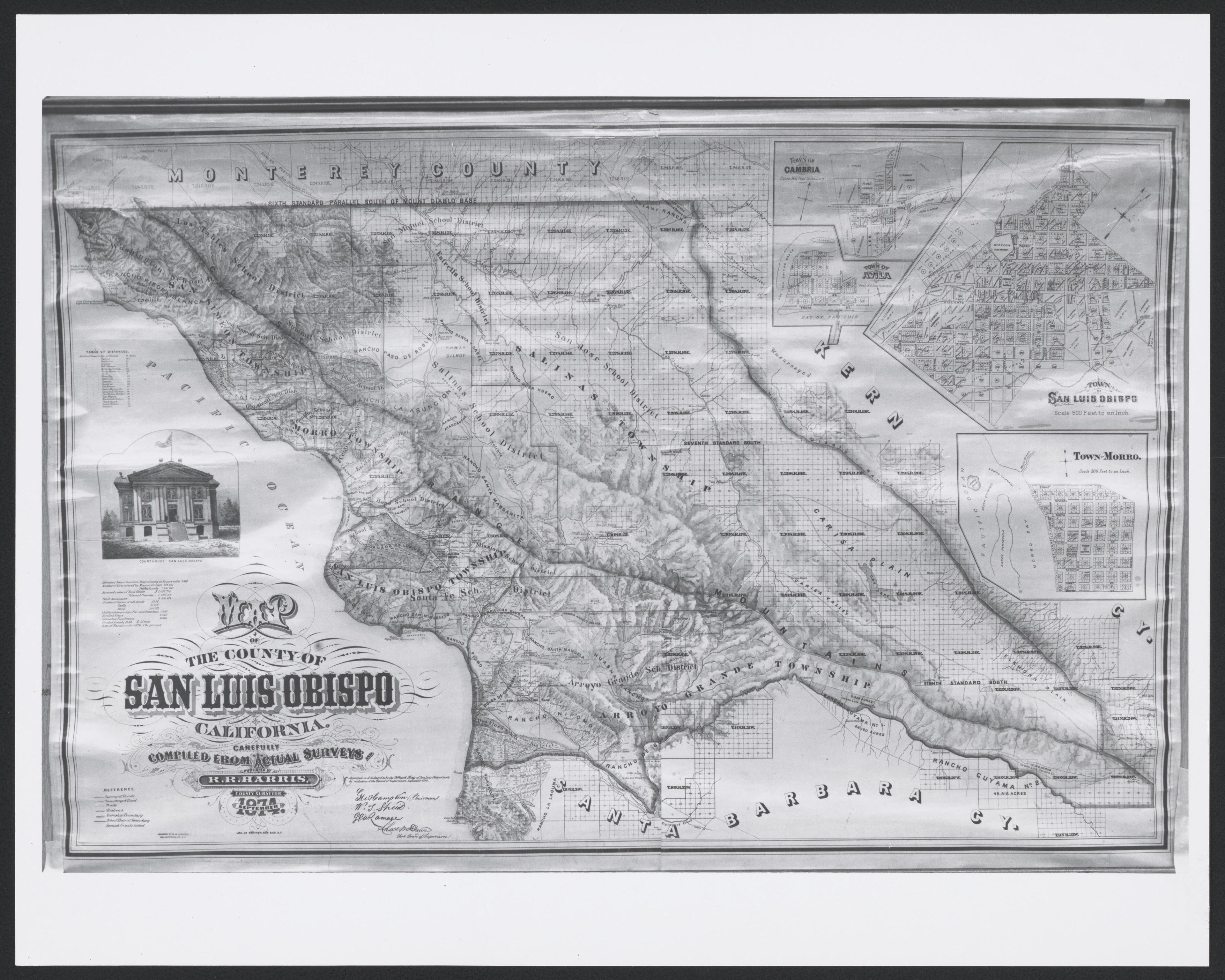 CA Drawer 190, Folder 01, Item 01 (Front) from Maps of California--counties San Luis Obispo to 1938 1850 by Relic Map Company