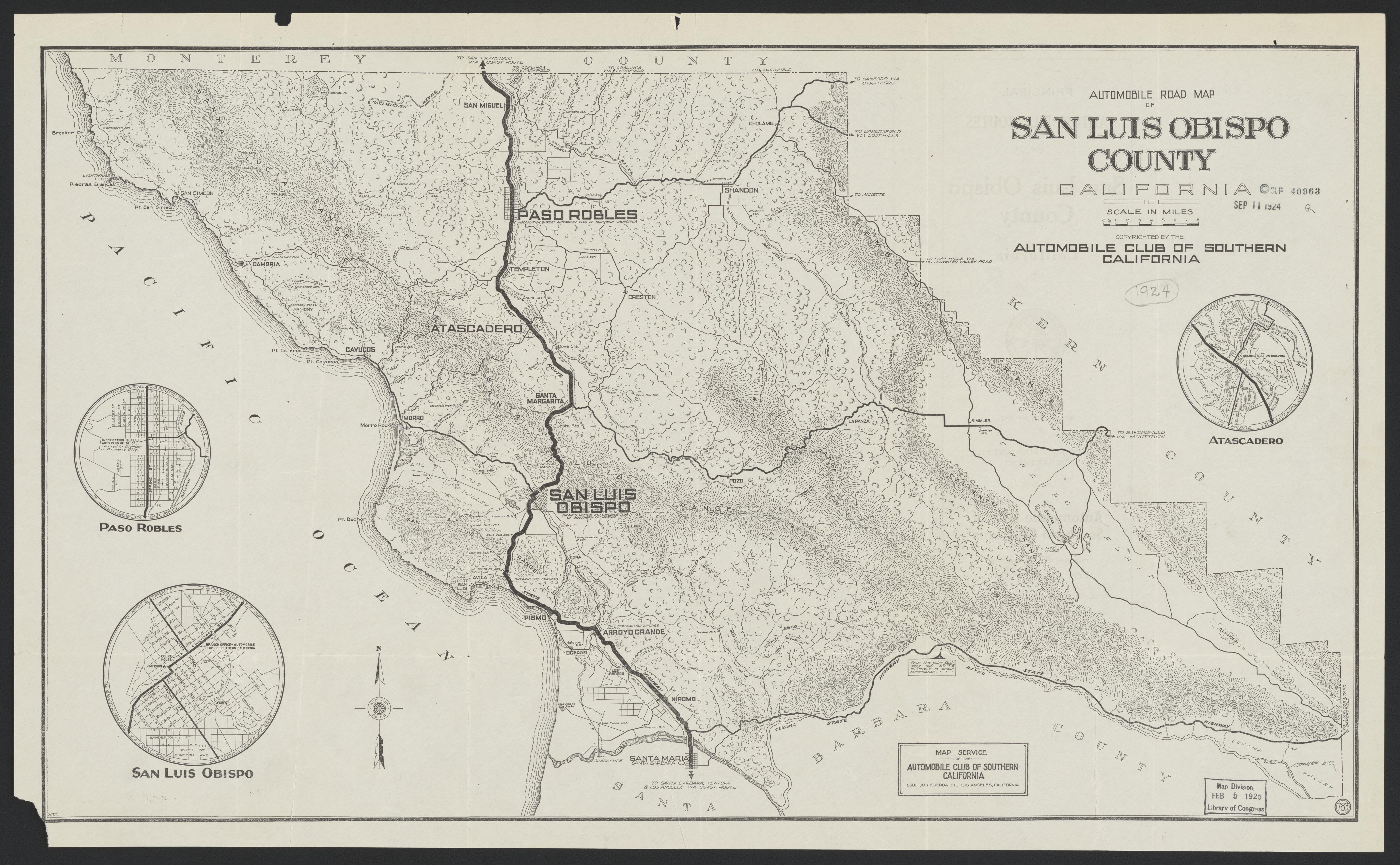 This old map of California, San Luis Obispo County,  was created by  in 1850