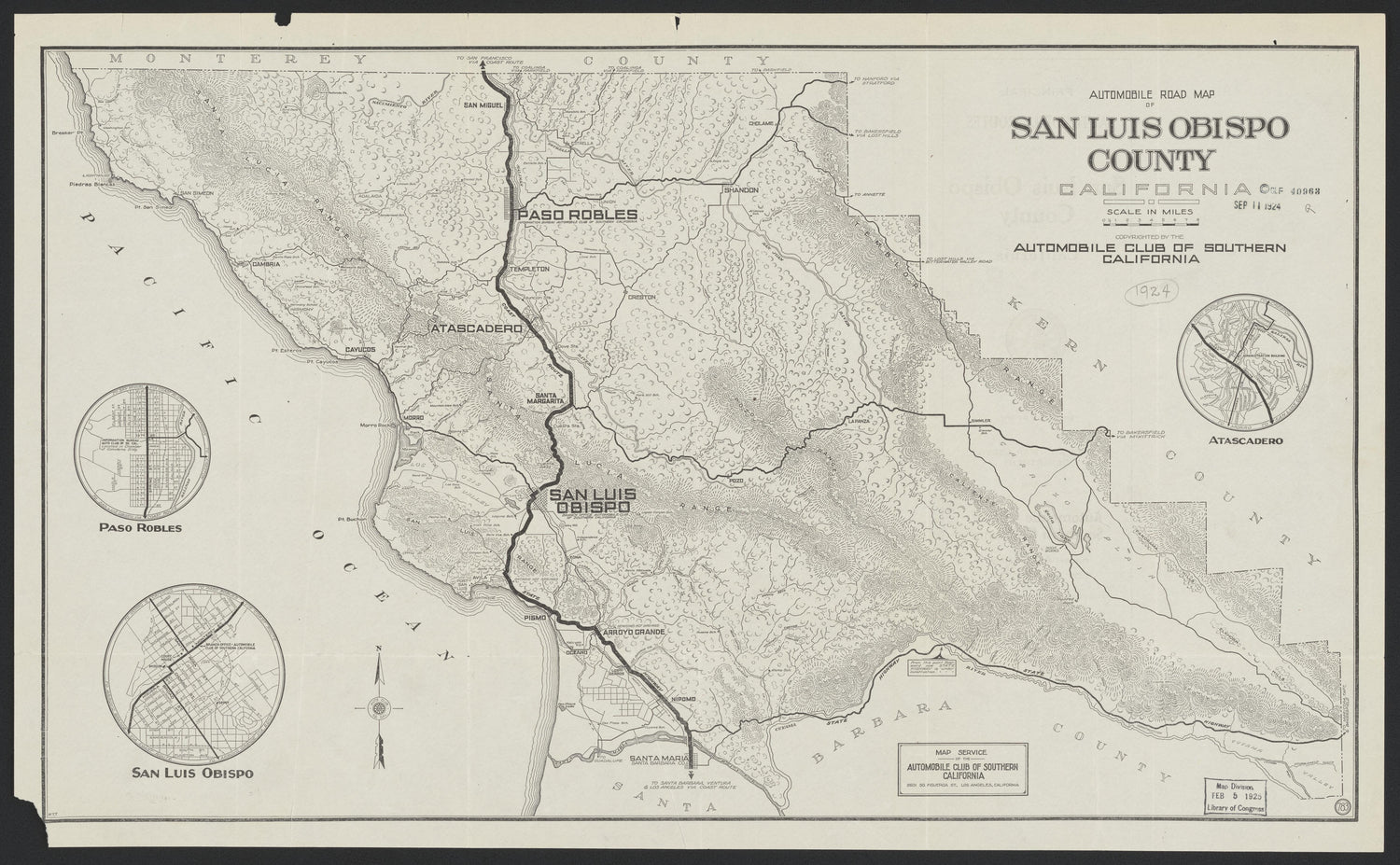 This old map of California, San Luis Obispo County,  was created by  in 1850