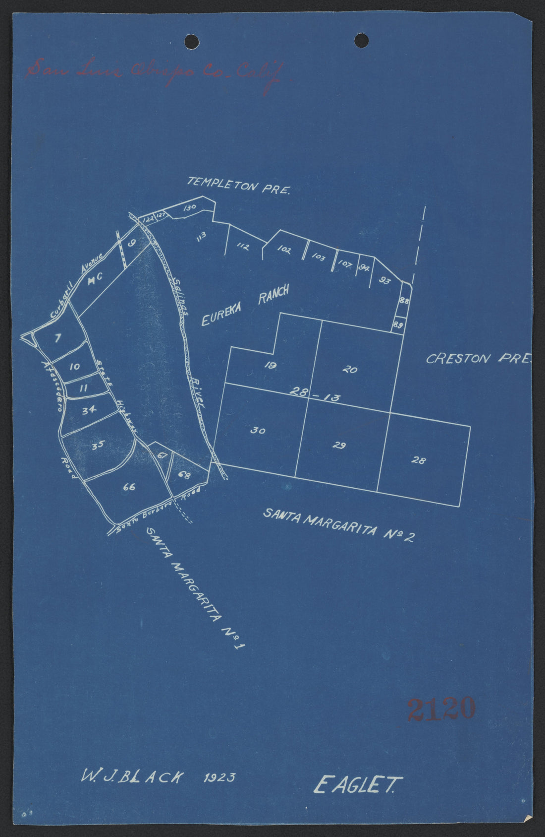 This old map of California, San Luis Obispo County,  was created by  in 1850