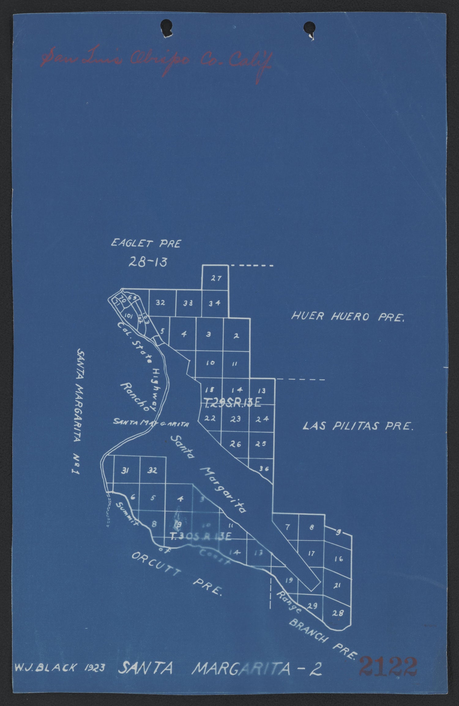 This old map of California, San Luis Obispo County,  was created by  in 1850