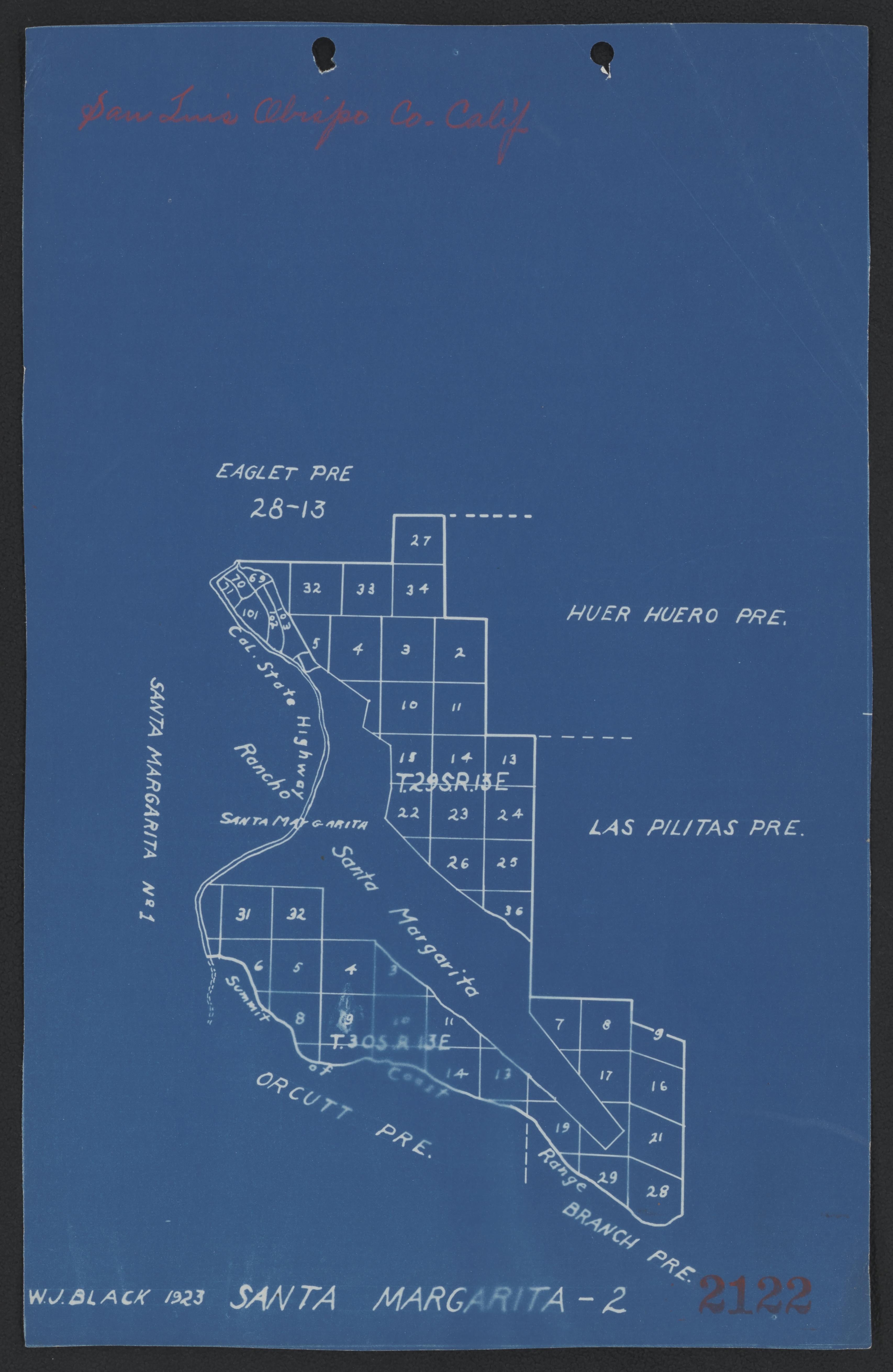 This old map of California, San Luis Obispo County,  was created by  in 1850