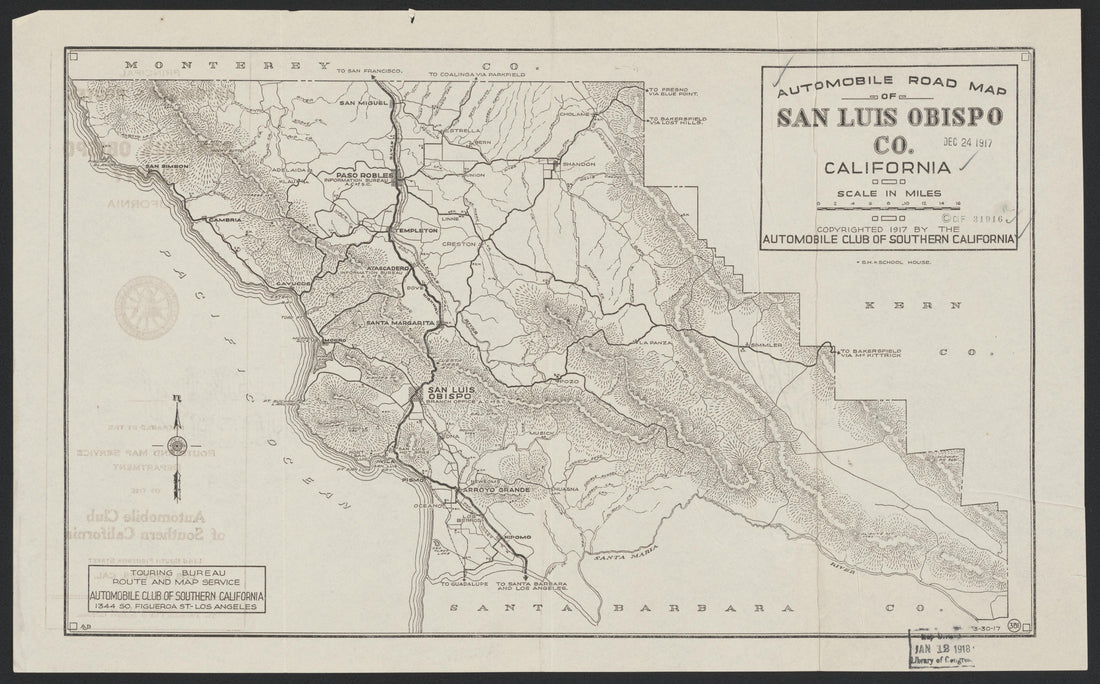 This old map of California, San Luis Obispo County,  was created by  in 1850
