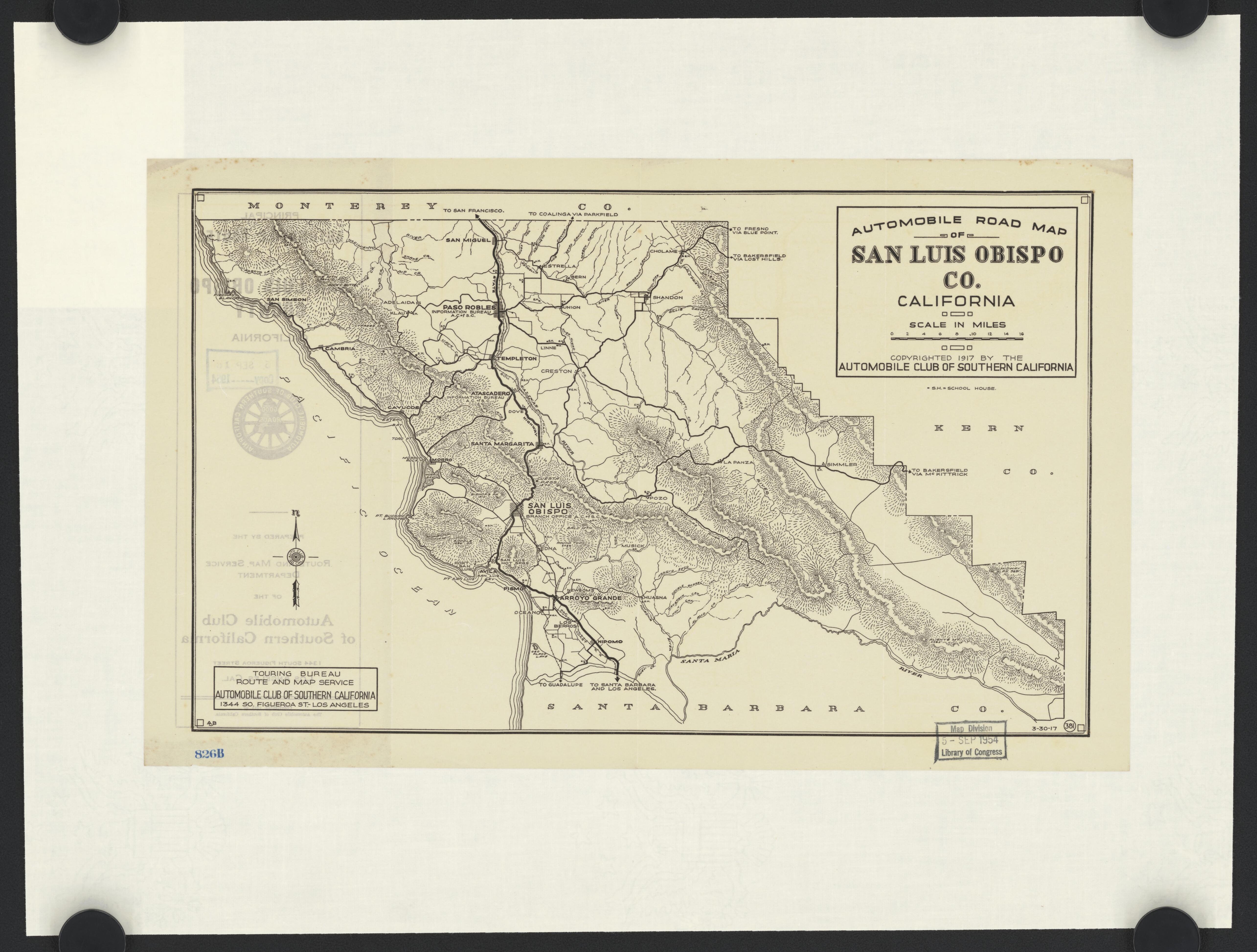 This old map of California, San Luis Obispo County,  was created by  in 1850