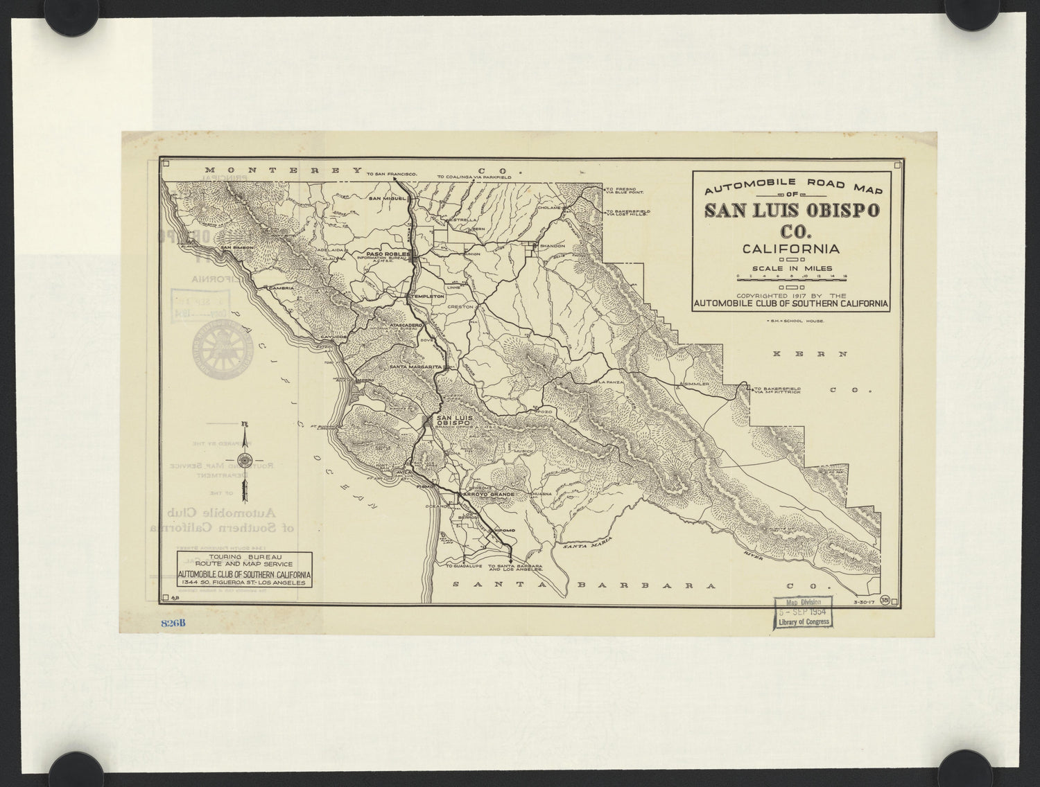 This old map of California, San Luis Obispo County,  was created by  in 1850