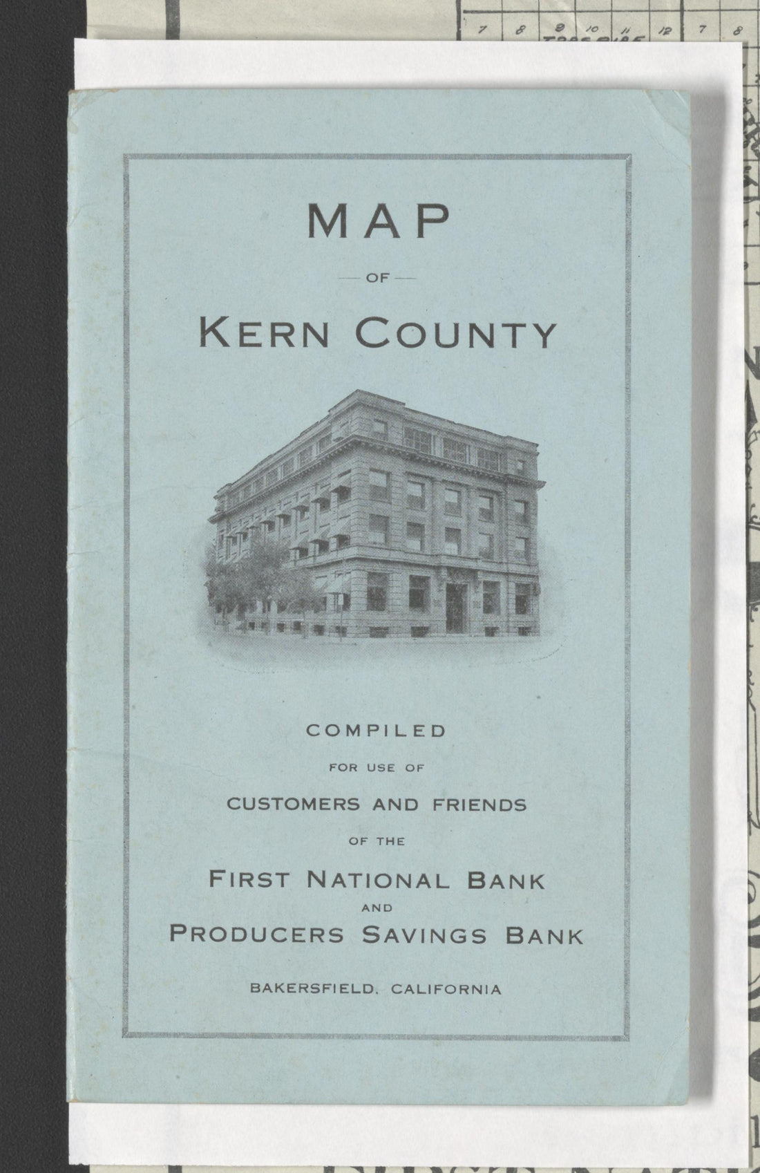 CA Drawer 145, Folder 12, Item 04 (Back) from Maps of California--counties Kern 1902-1937 by Relic Map Company