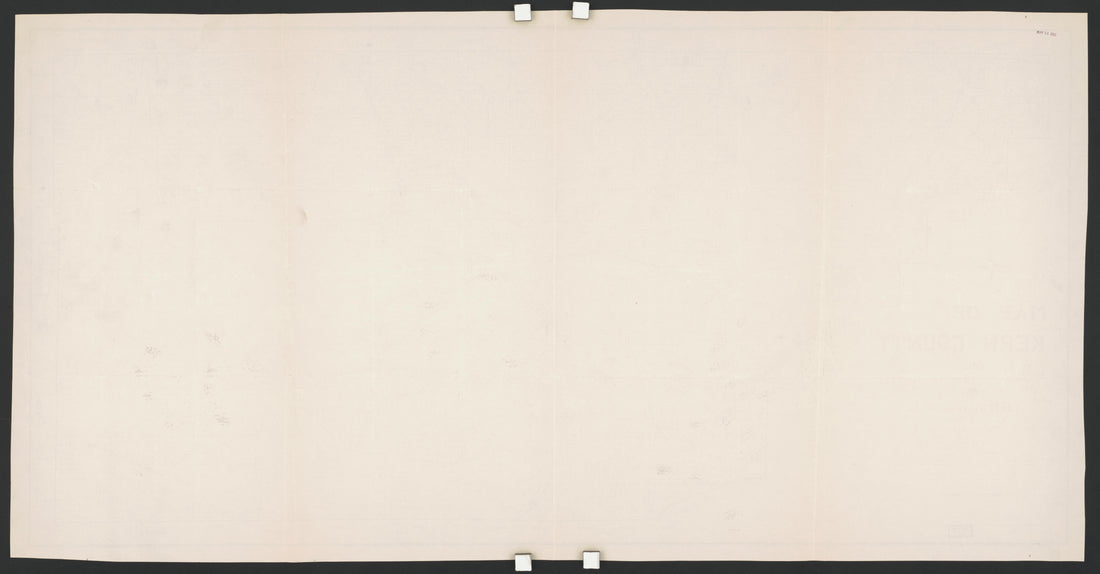 CA Drawer 145, Folder 09, Item 02 (Back) from Maps of California--counties Kern 1902-1937 by Relic Map Company