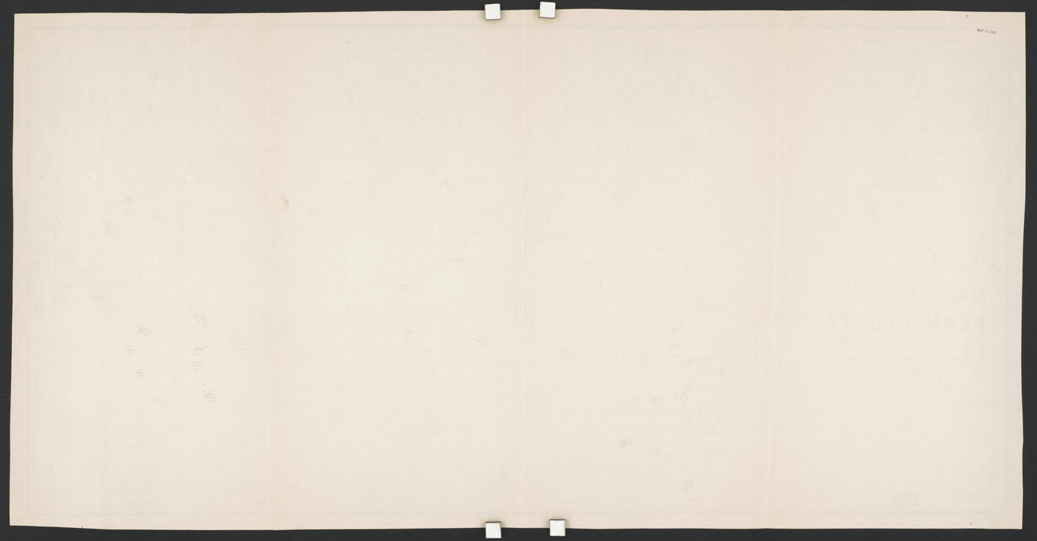 CA Drawer 145, Folder 09, Item 02 (Back) from Maps of California--counties Kern 1902-1937 by Relic Map Company