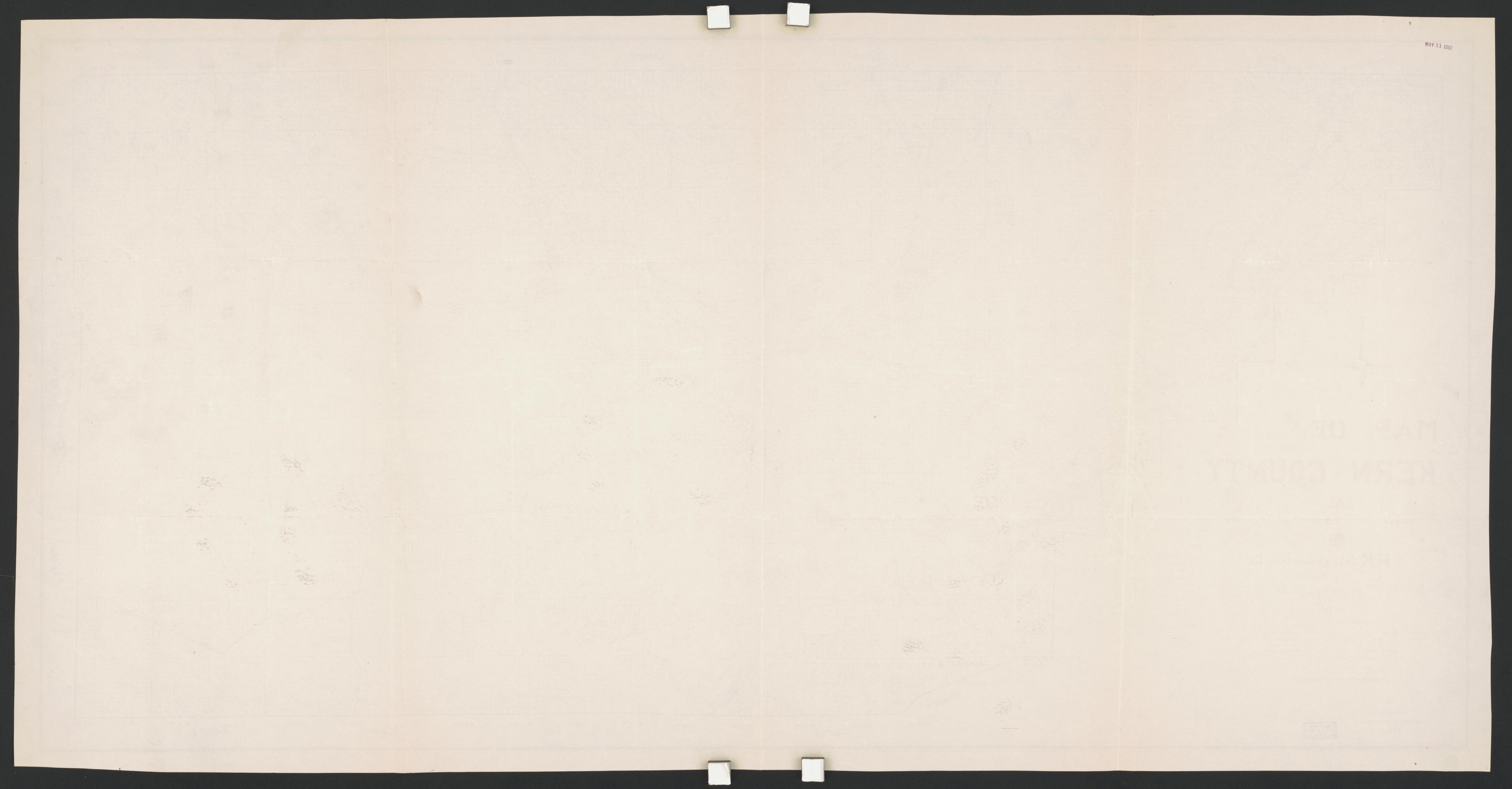 CA Drawer 145, Folder 09, Item 02 (Back) from Maps of California--counties Kern 1902-1937 by Relic Map Company