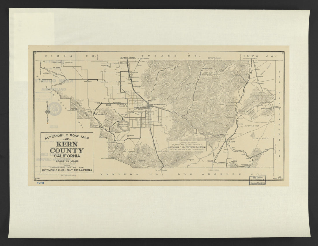 CA Drawer 145, Folder 13, Item 02 from Maps of California--counties Kern 1902-1937 by Relic Map Company